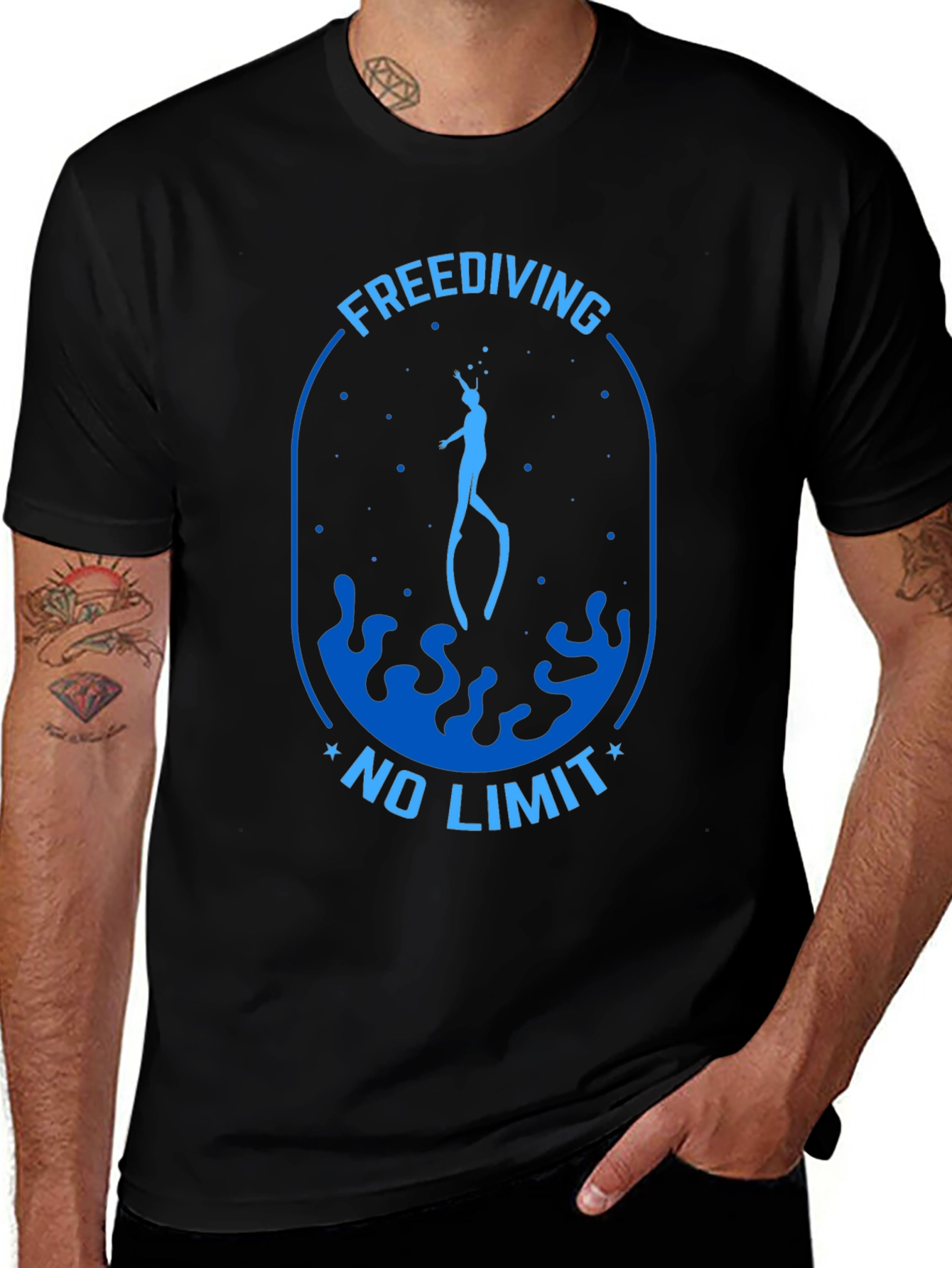 Freediving No Limit Graphic T-Shirt