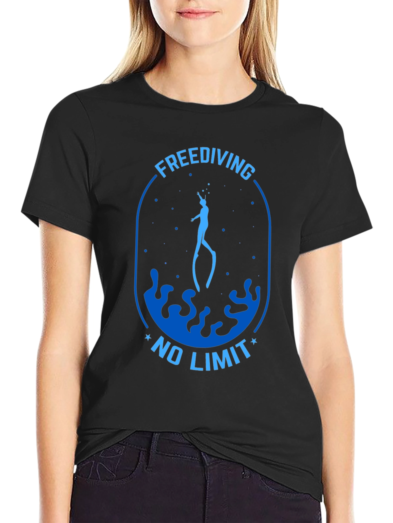 Freediving No Limit Graphic T-Shirt