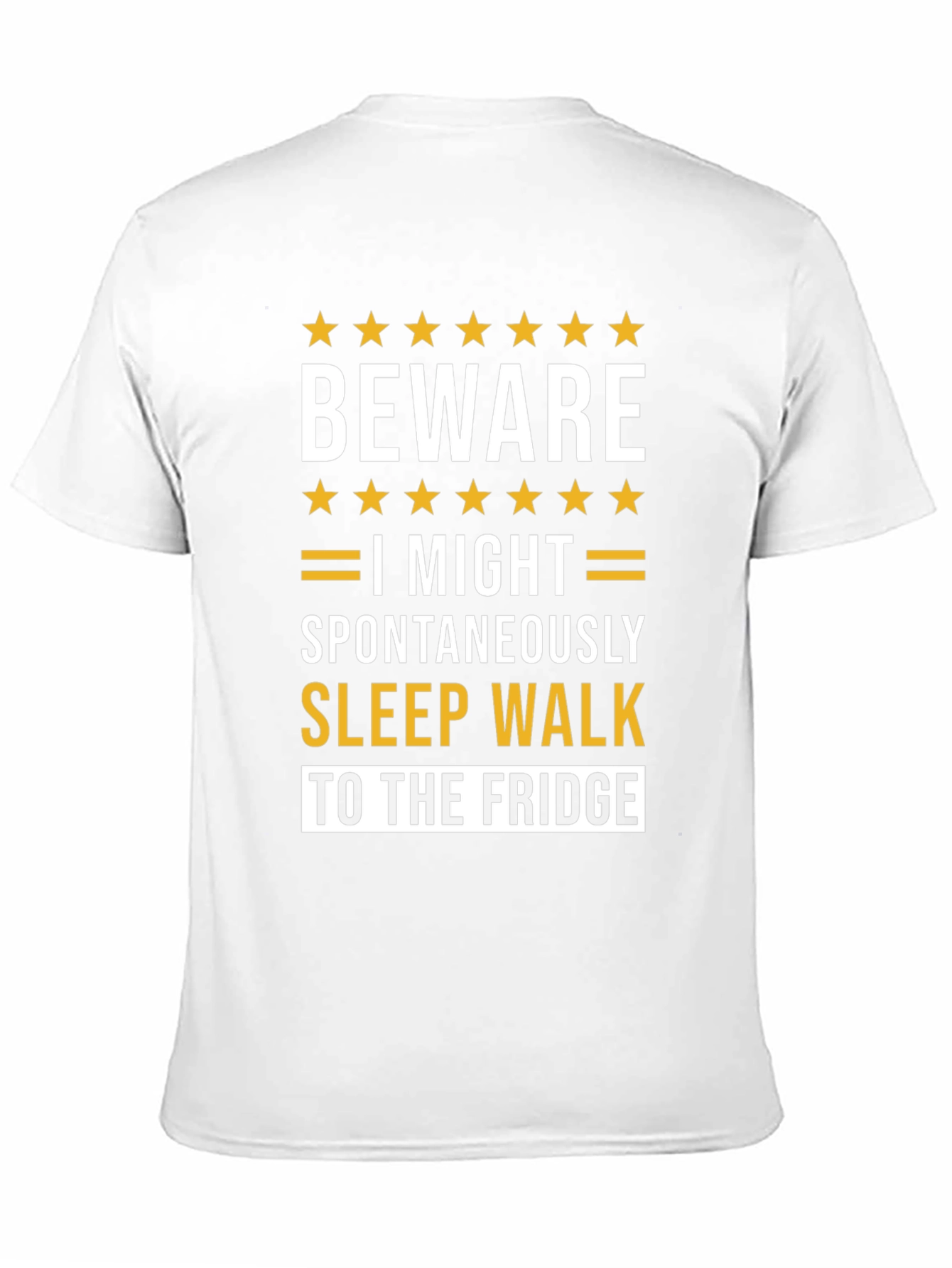 Beware Sleepwalking T-Shirt - Funny Fridge Raid Tee