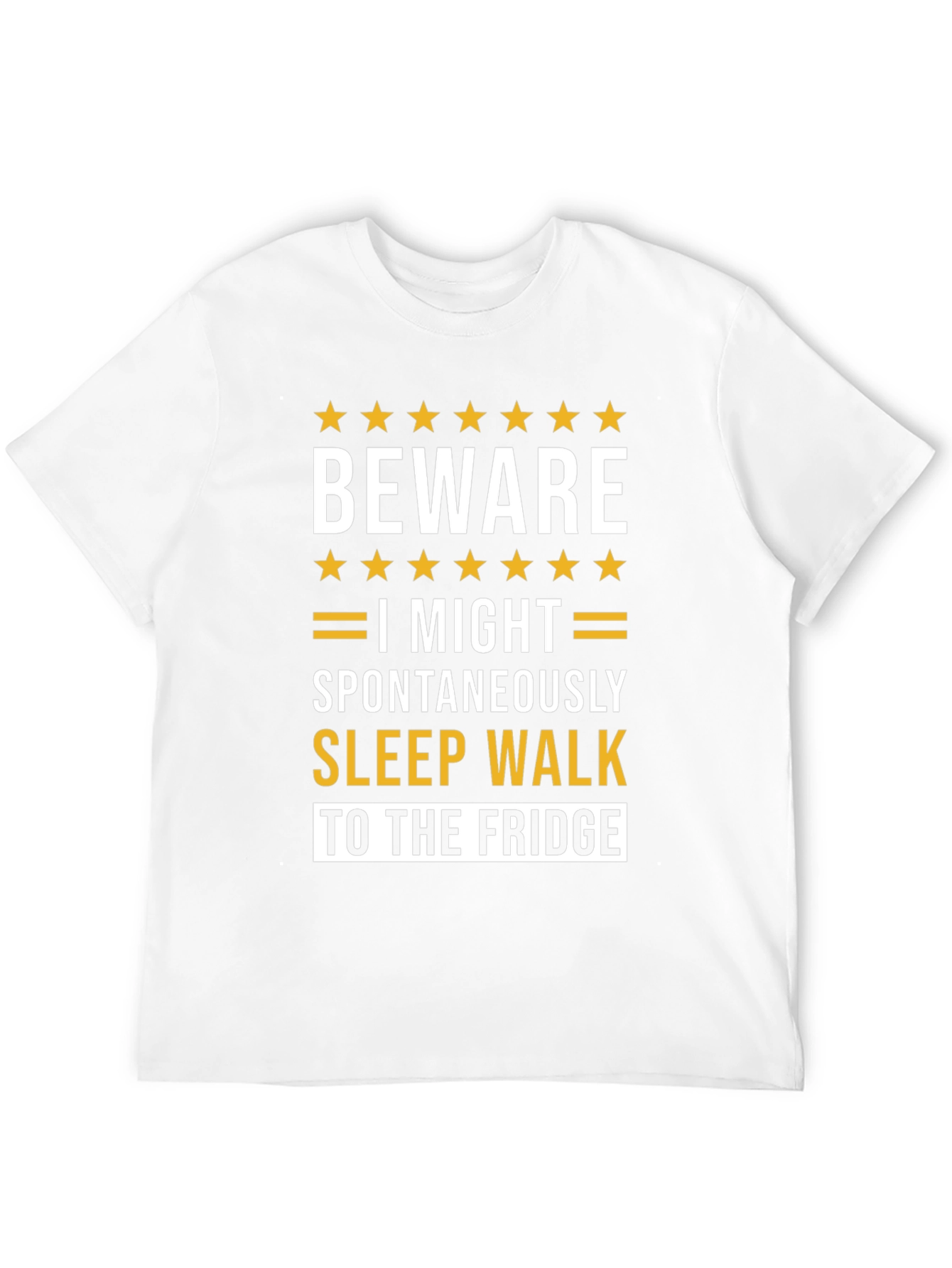 Beware Sleepwalking T-Shirt - Funny Fridge Raid Tee