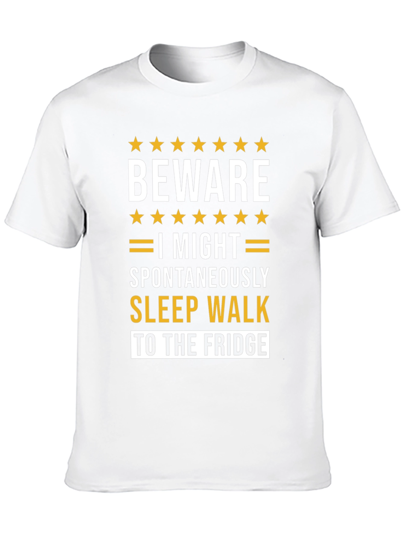 Beware Sleepwalking T-Shirt - Funny Fridge Raid Tee