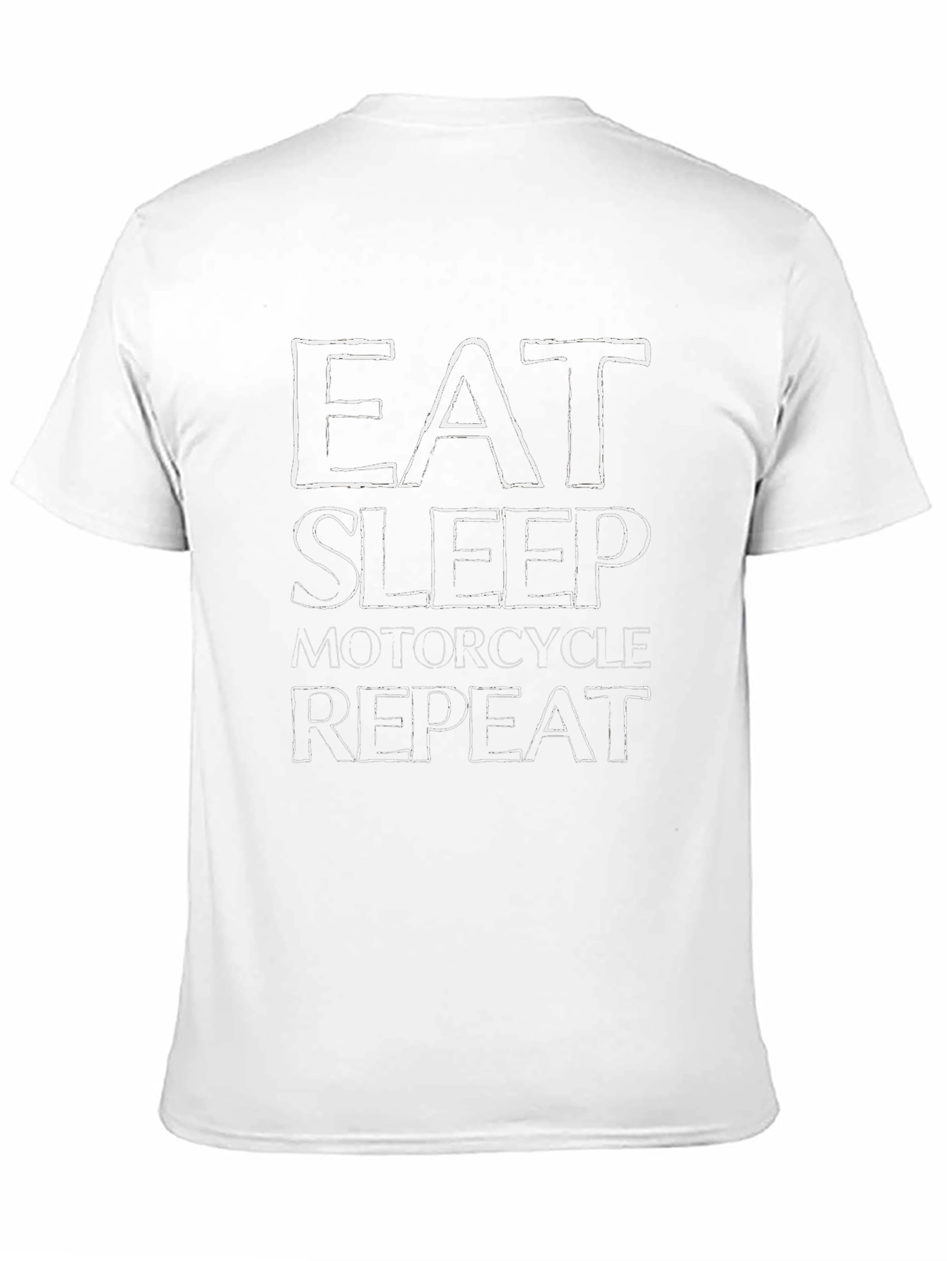 Eat Sleep Motorcycle Repeat Black T-Shirt