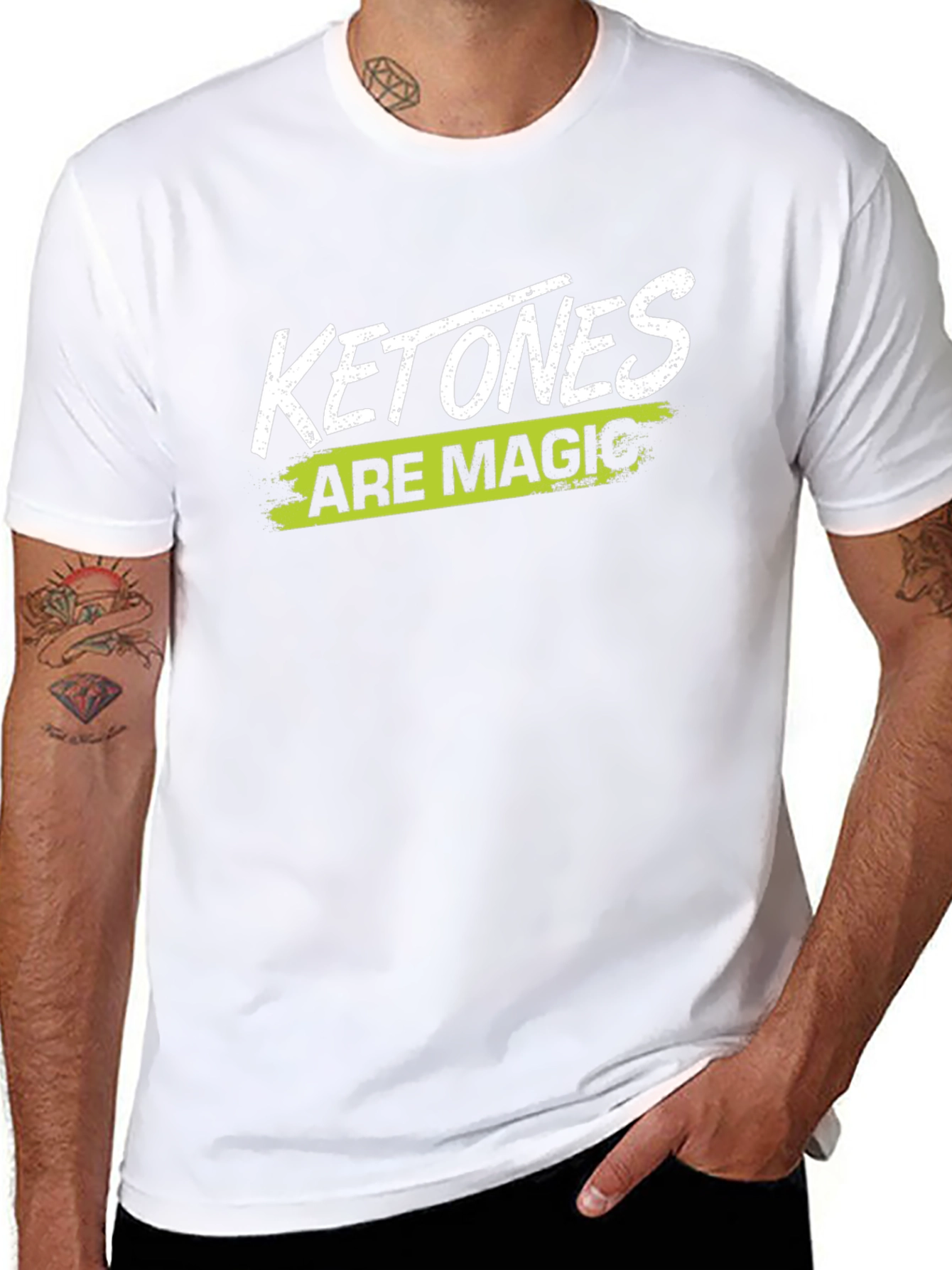 Ketones Are Magic Black Graphic T-Shirt
