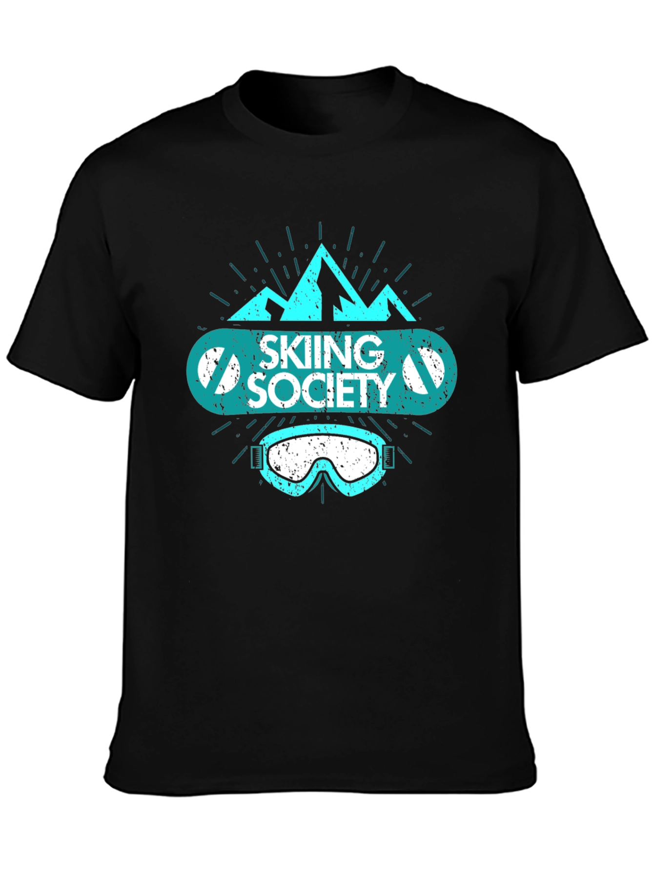Skiing Society Graphic Tee - Mountain Vibes