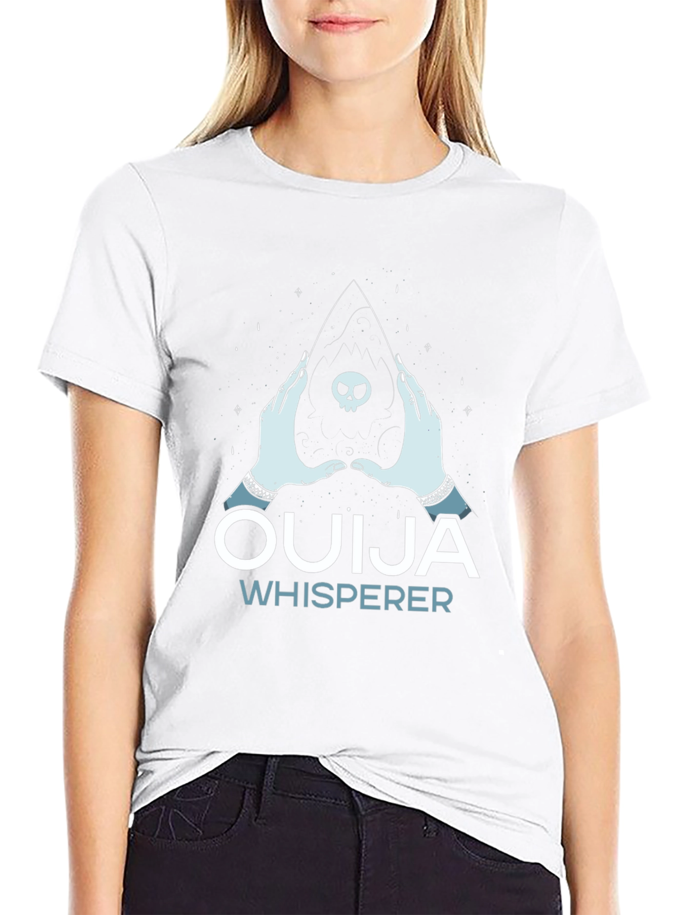 Ouija Whisperer Graphic T-Shirt - Gothic Spiritual Tee