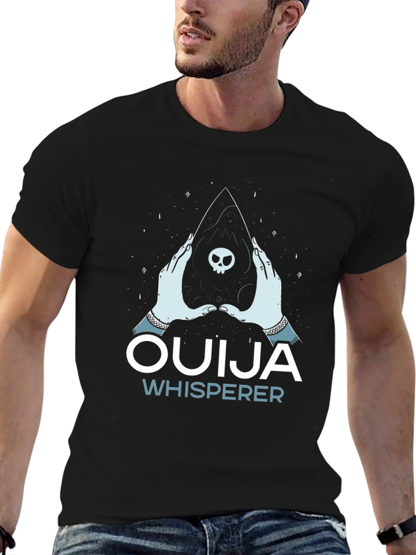 Ouija Whisperer Graphic T-Shirt - Gothic Spiritual Tee