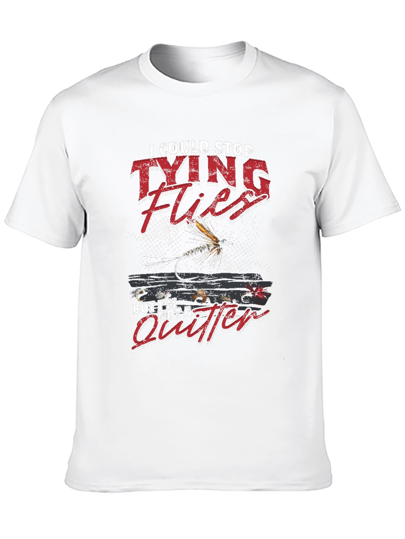 Tying Flies T-Shirt - Funny Angler Tee