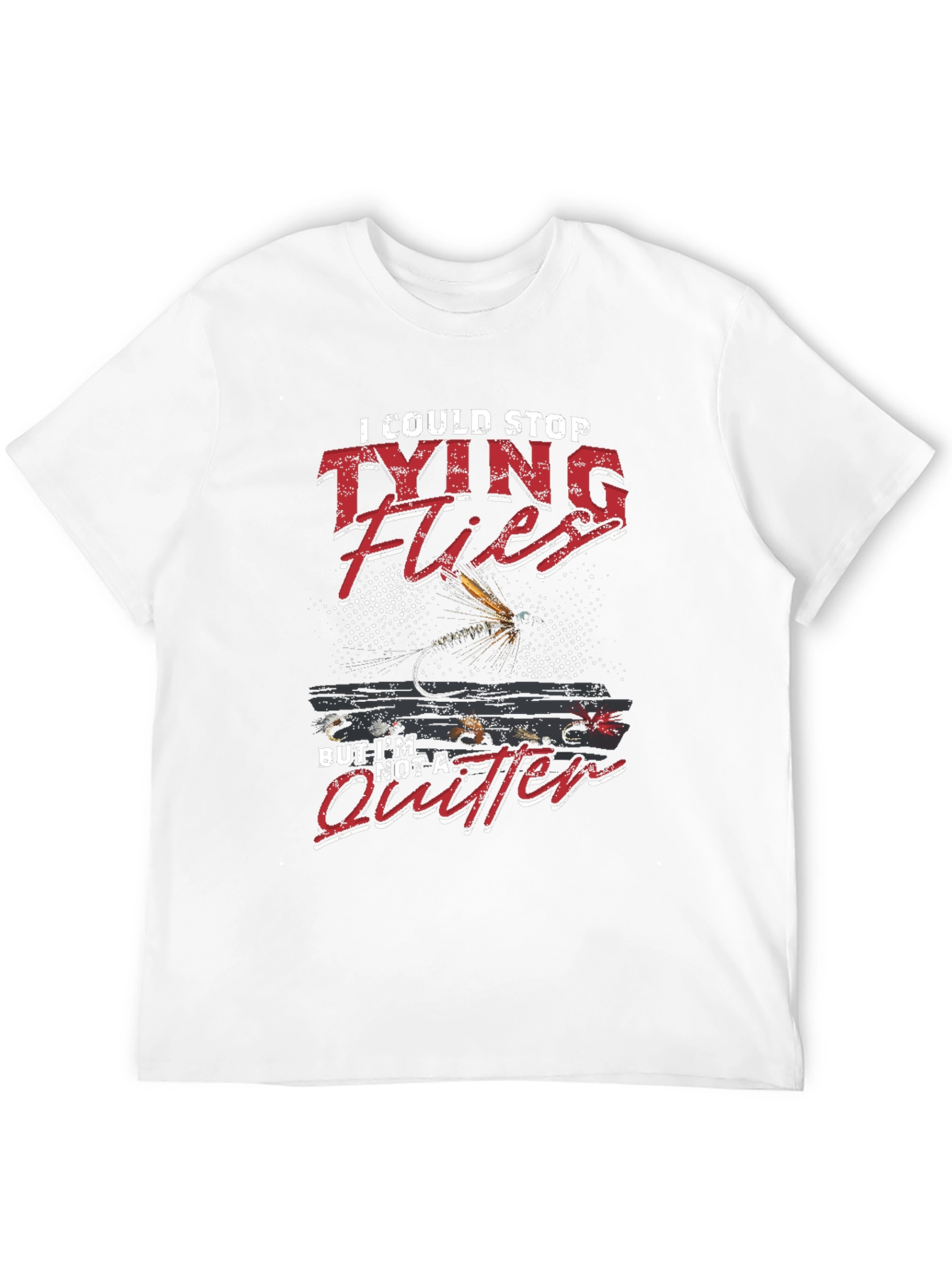 Tying Flies T-Shirt - Funny Angler Tee