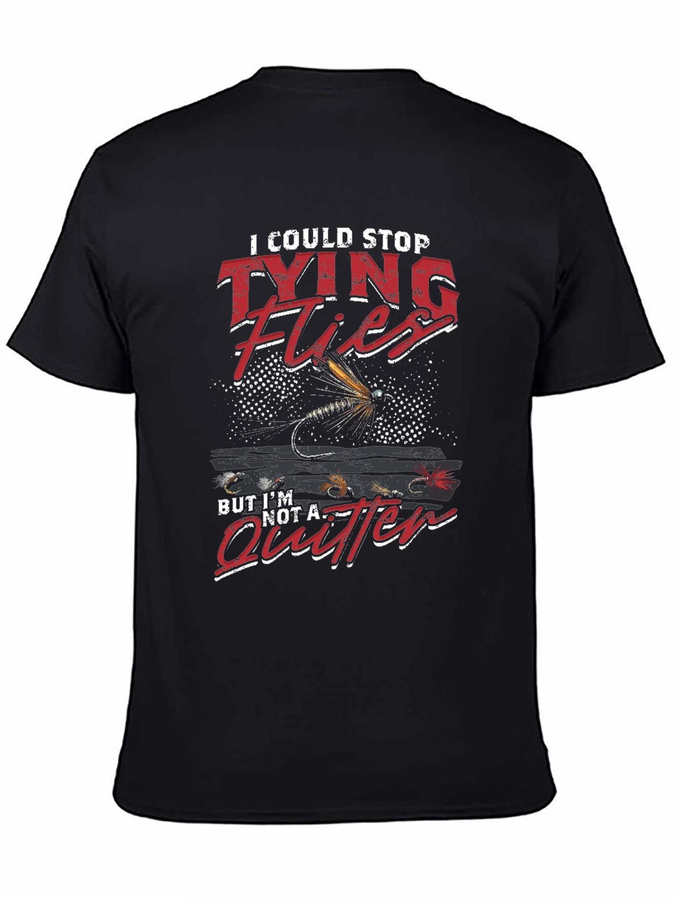 Tying Flies T-Shirt - Funny Angler Tee