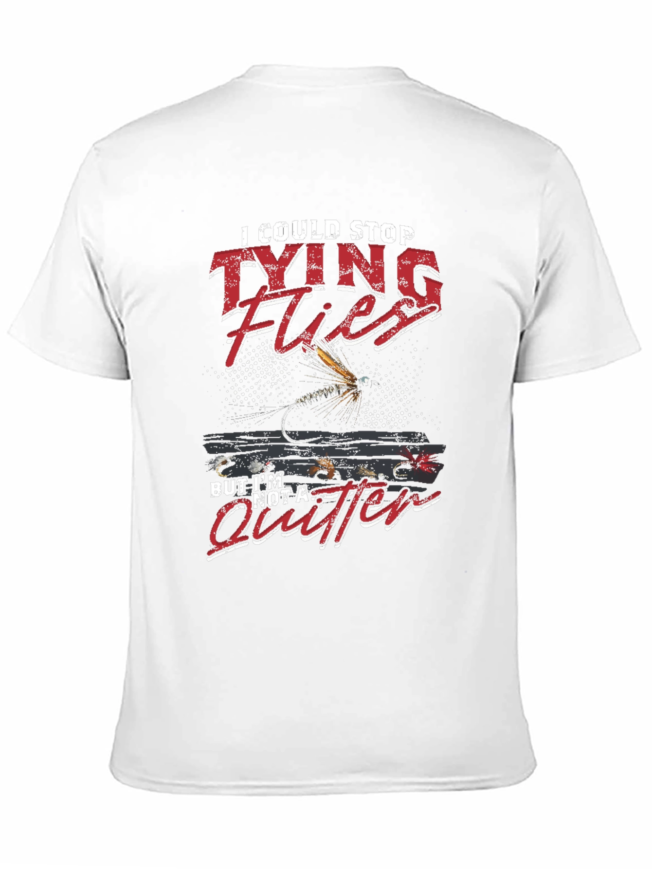 Tying Flies T-Shirt - Funny Angler Tee