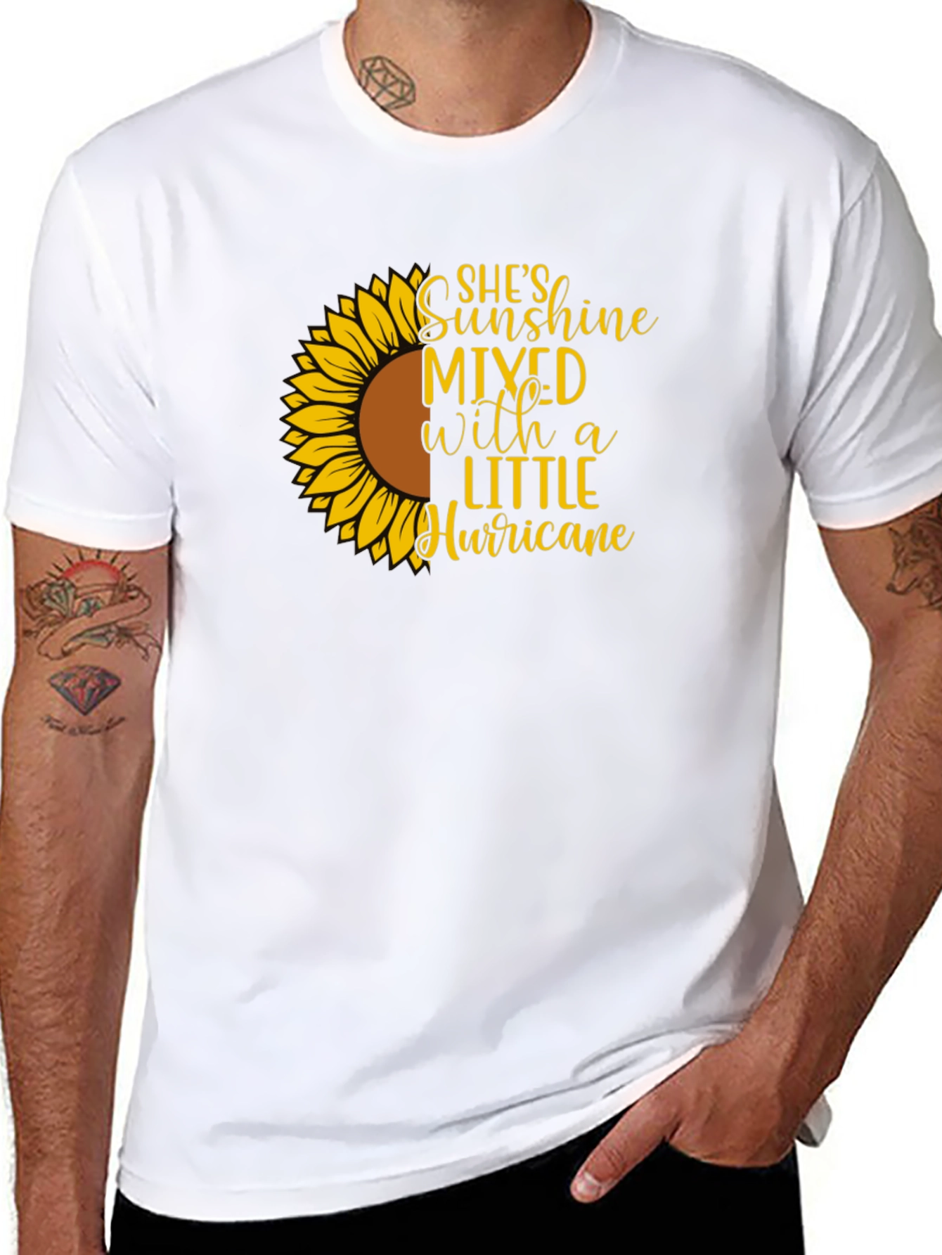 Sunflower Shes Sunshine Mixed With A Little Hurricane T-Shirt