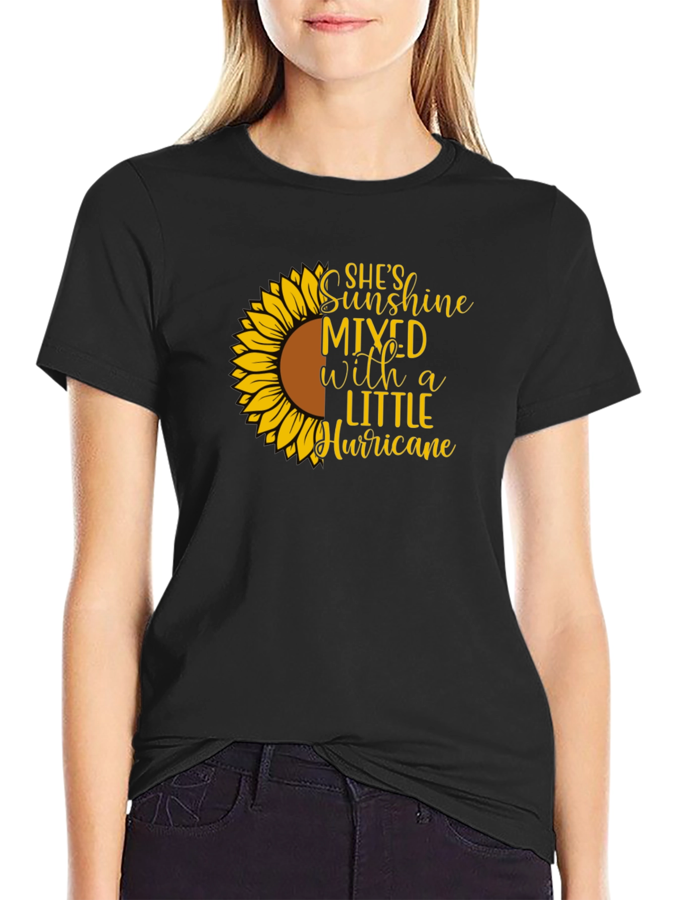 Sunflower Shes Sunshine Mixed With A Little Hurricane T-Shirt