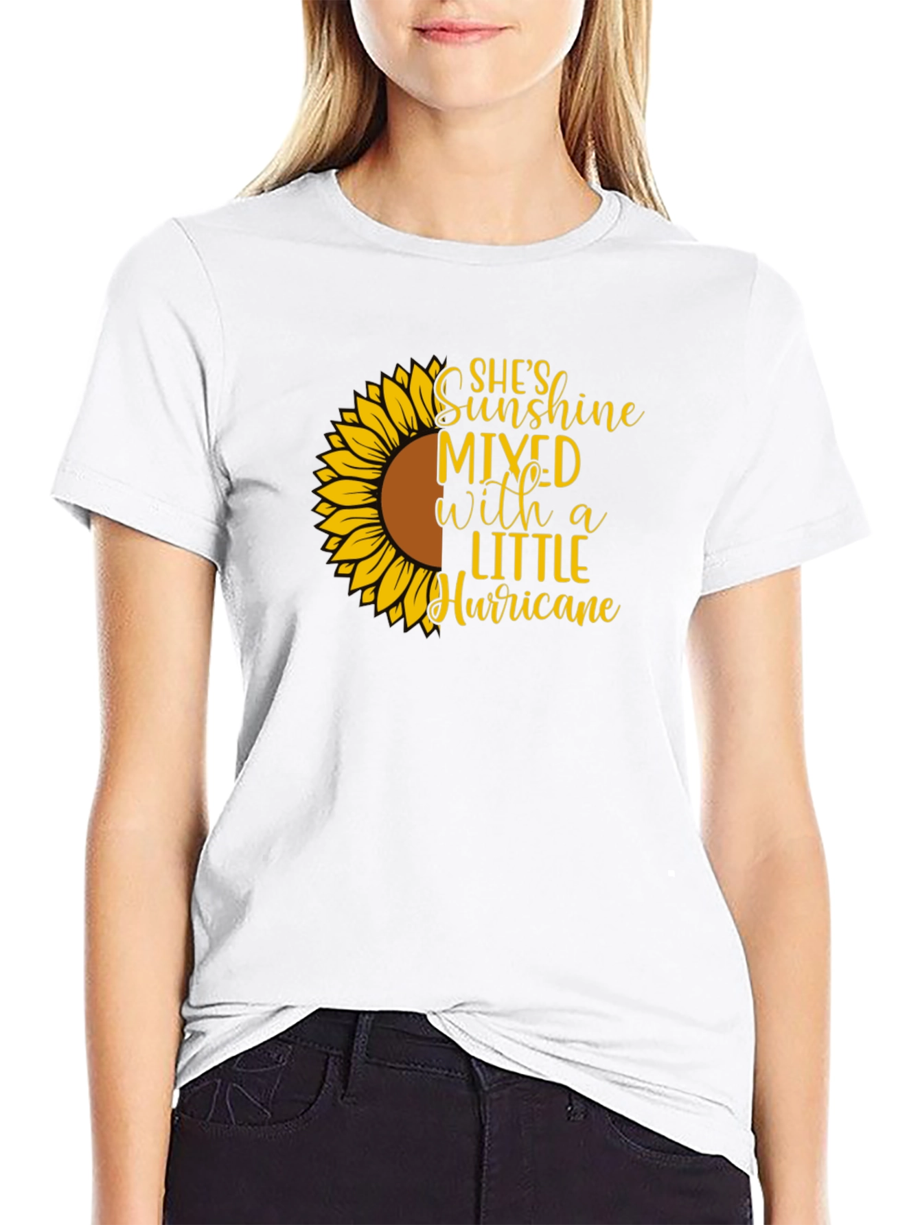 Sunflower Shes Sunshine Mixed With A Little Hurricane T-Shirt
