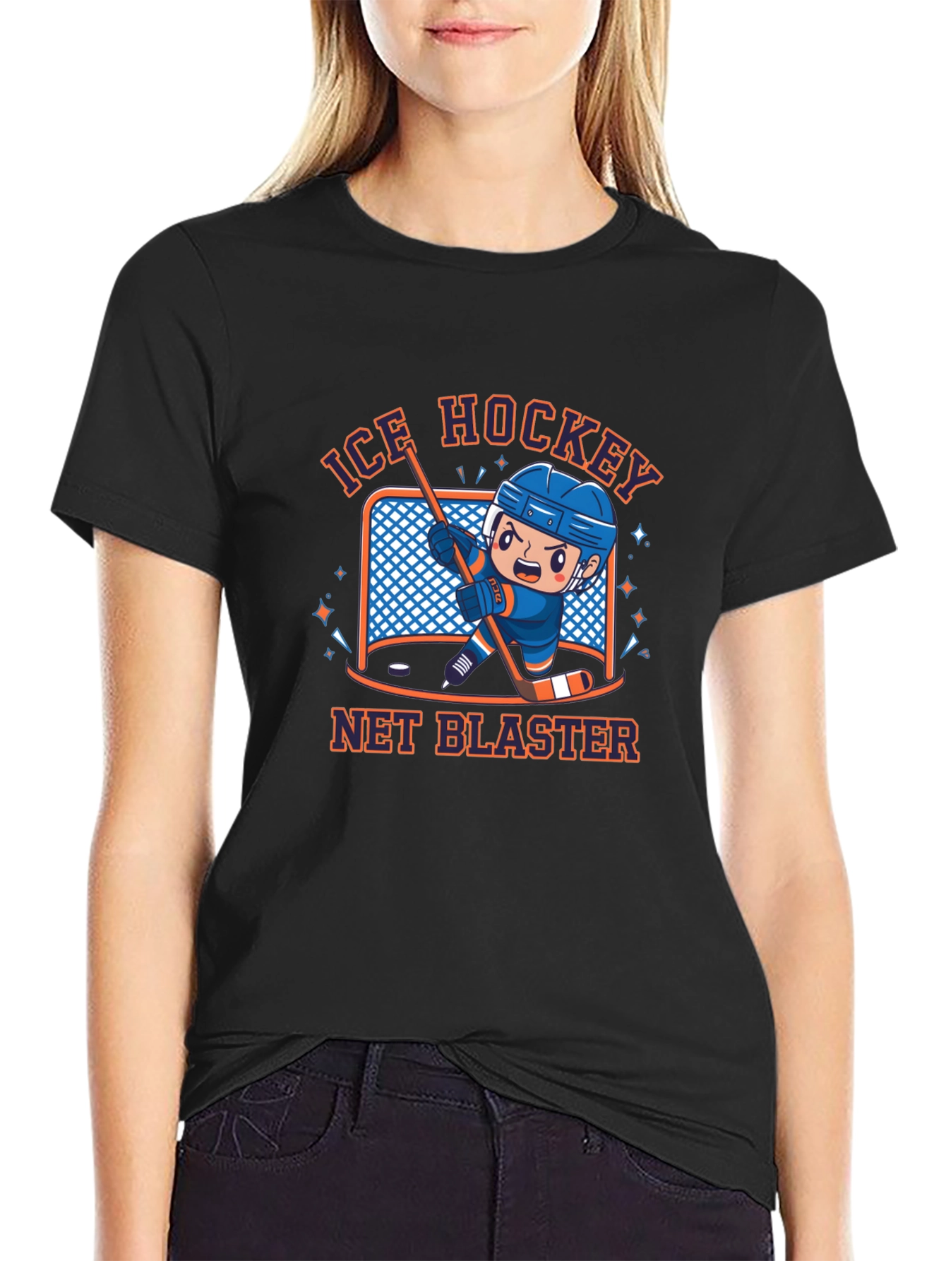 Ice Hockey Net Blaster T-Shirt