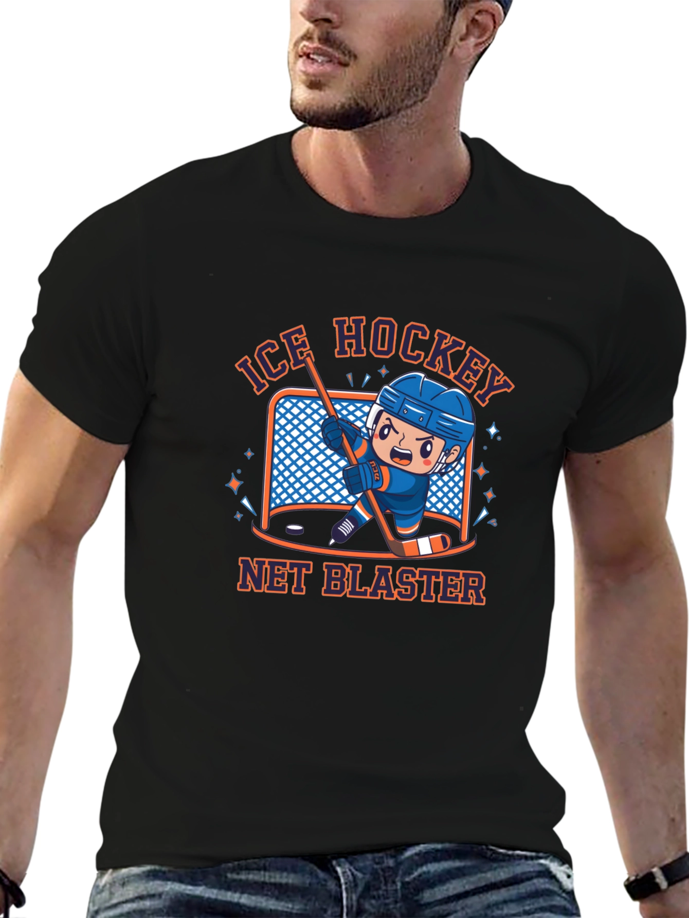 Ice Hockey Net Blaster T-Shirt