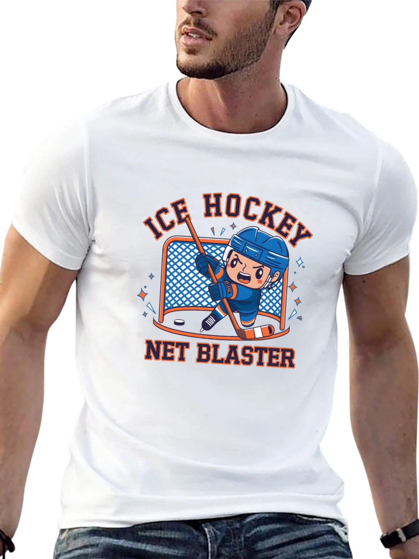 Ice Hockey Net Blaster T-Shirt