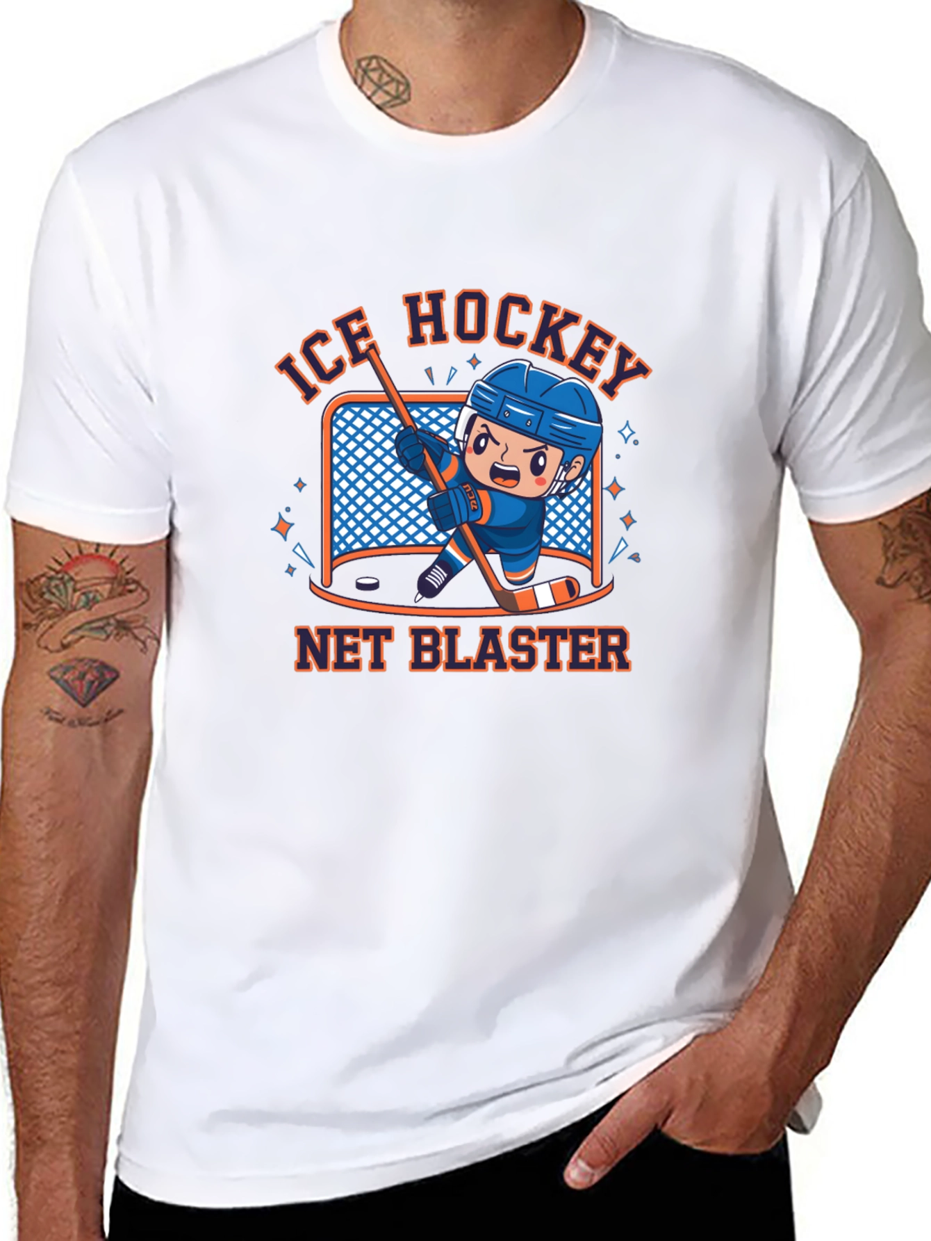 Ice Hockey Net Blaster T-Shirt