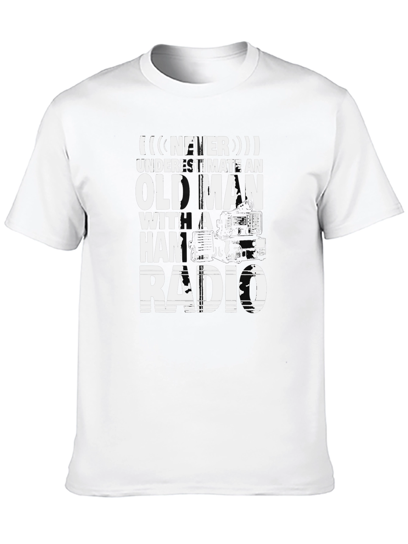Old Man Ham Radio T-Shirt: Never Underestimate