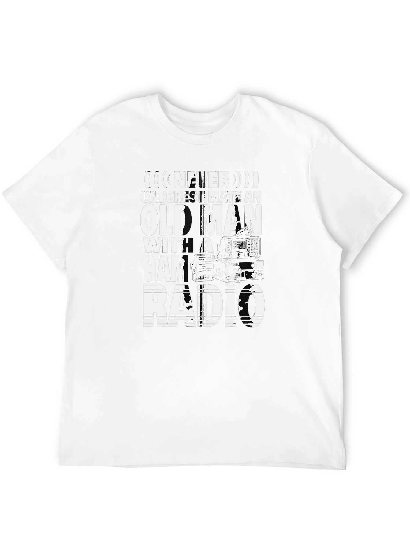 Old Man Ham Radio T-Shirt: Never Underestimate