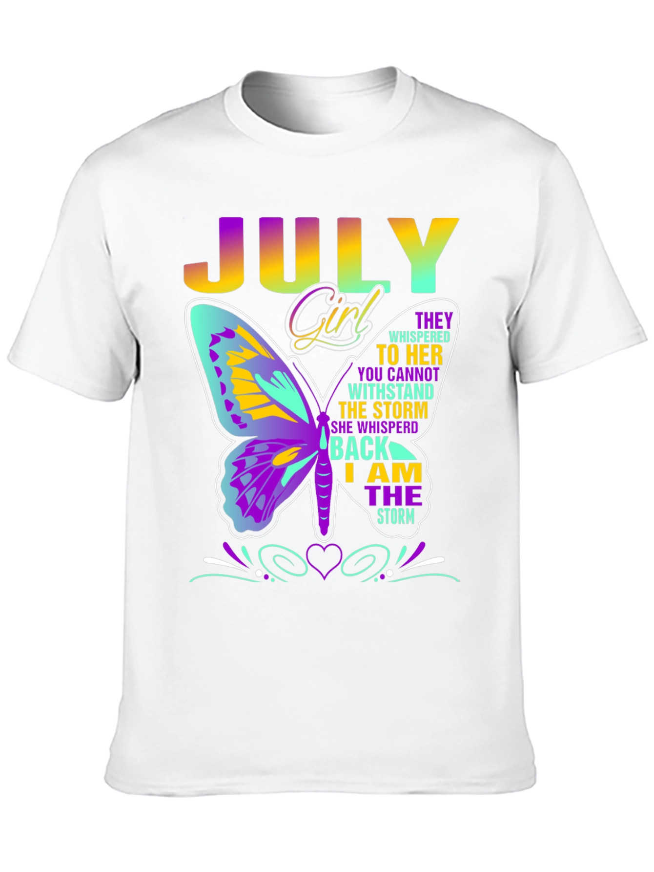 July Girl Butterfly T-Shirt