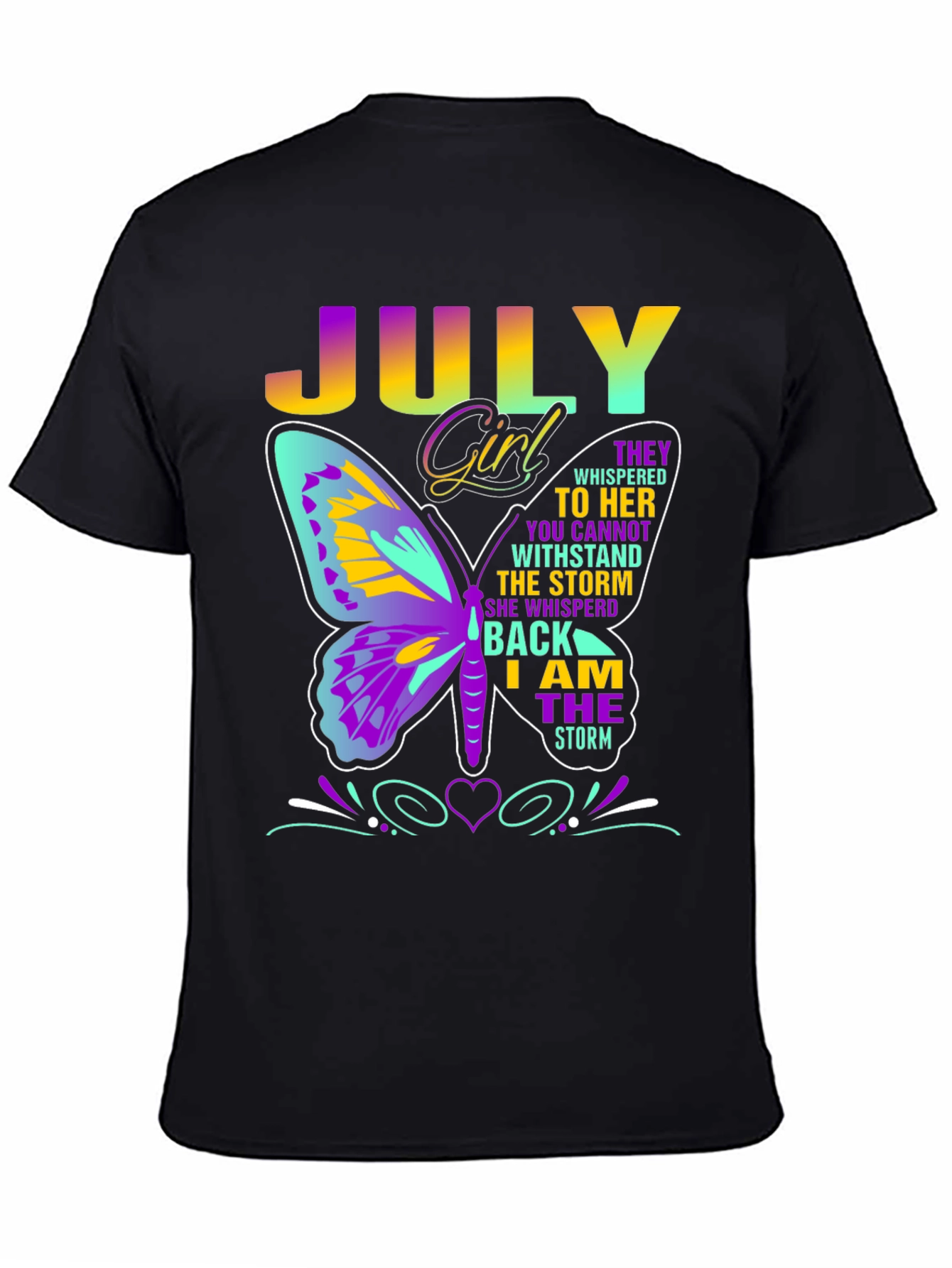 July Girl Butterfly T-Shirt