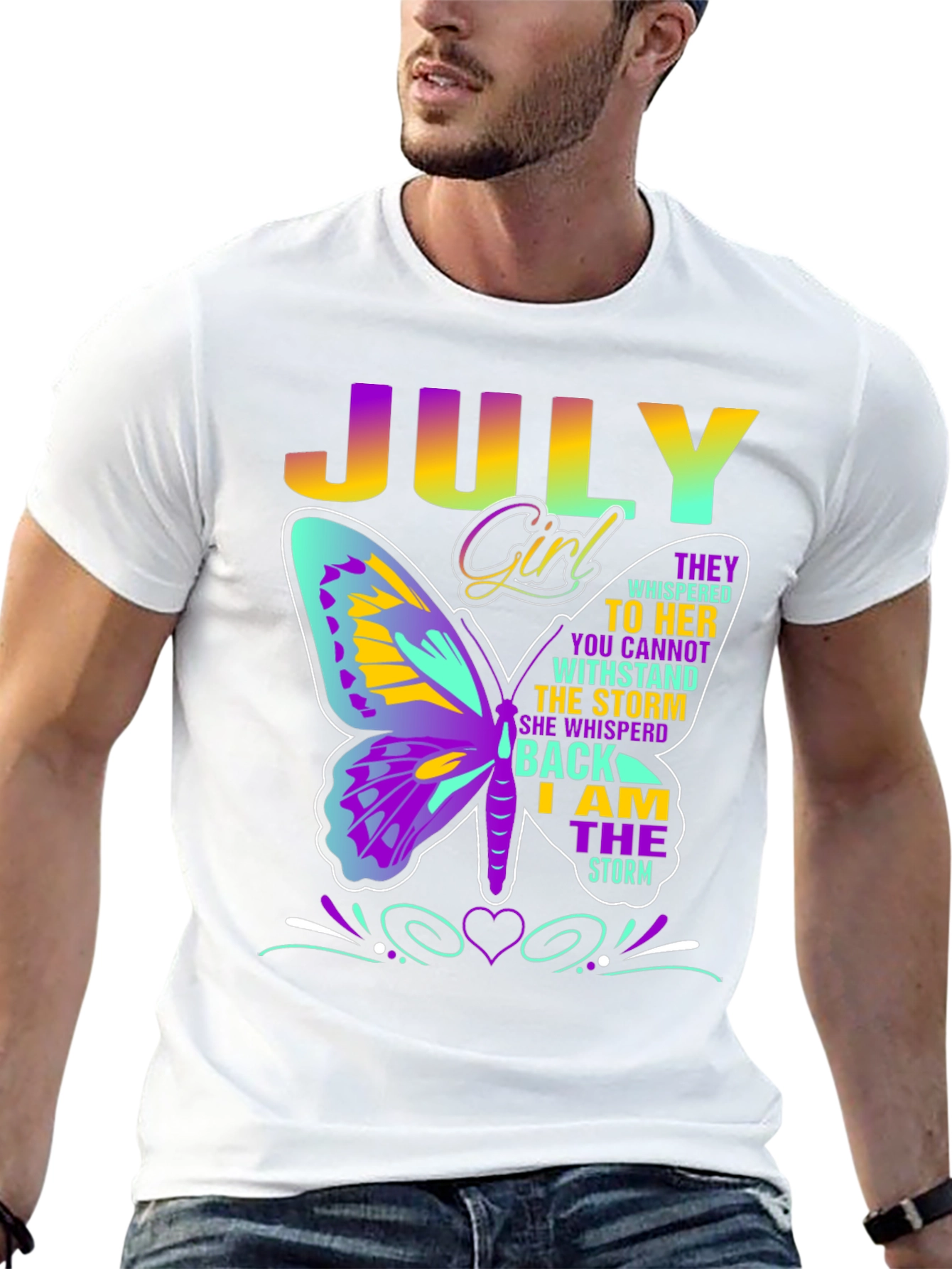 July Girl Butterfly T-Shirt