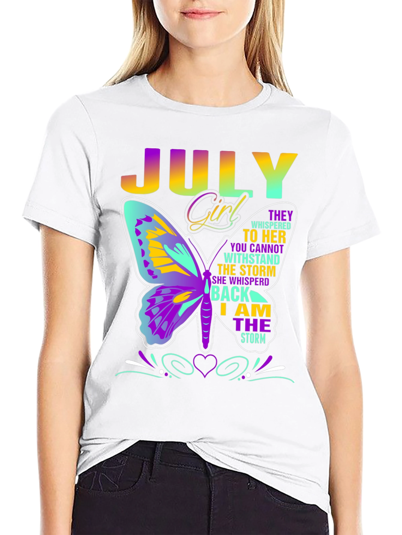 July Girl Butterfly T-Shirt