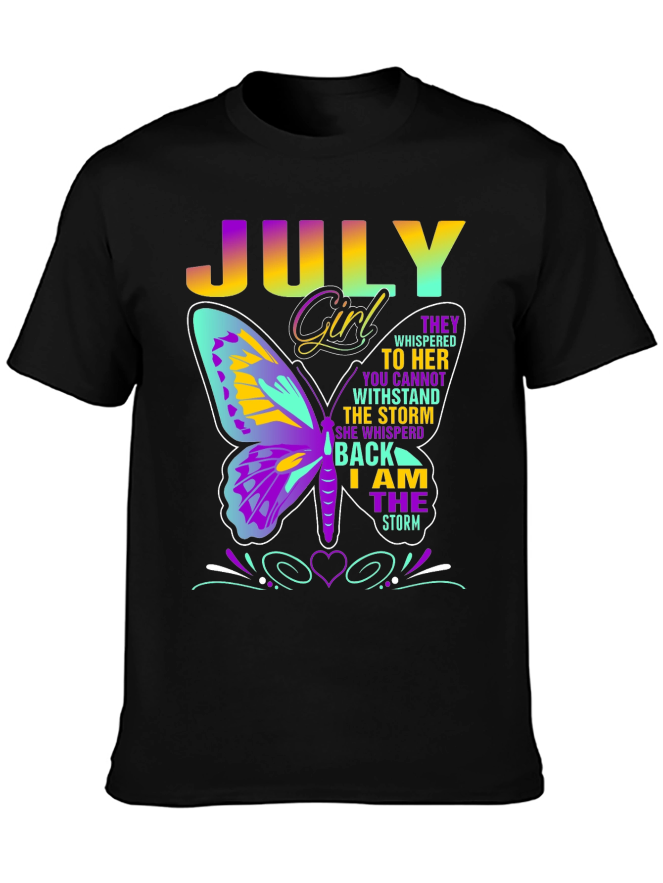 July Girl Butterfly T-Shirt