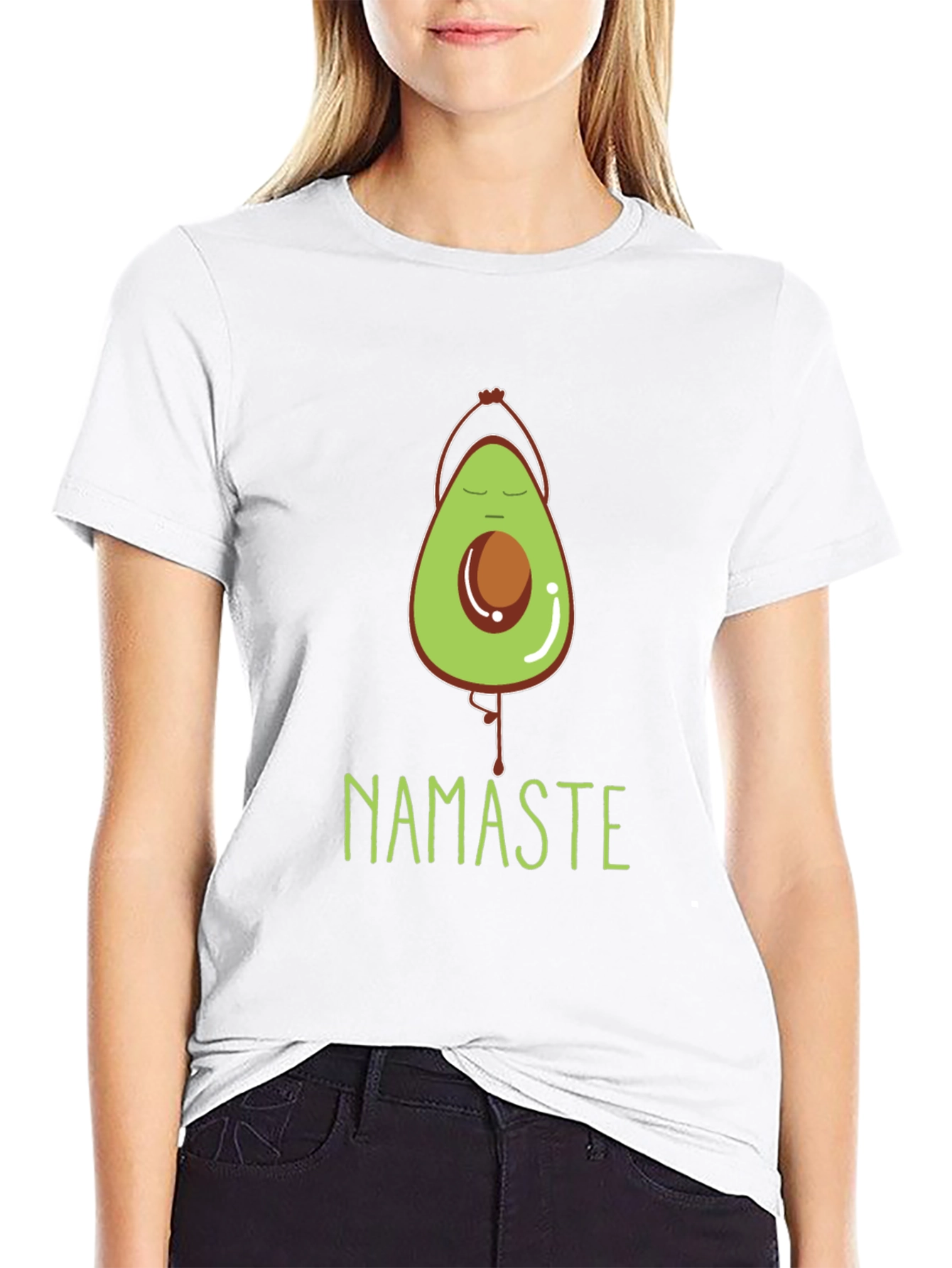 Yoga Avocado Namaste T-Shirt - Meditate In Style!