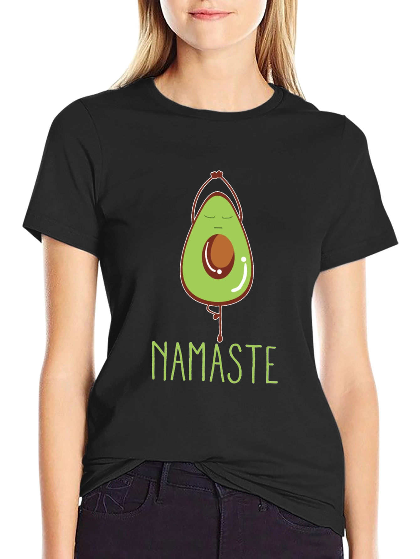 Yoga Avocado Namaste T-Shirt - Meditate In Style!