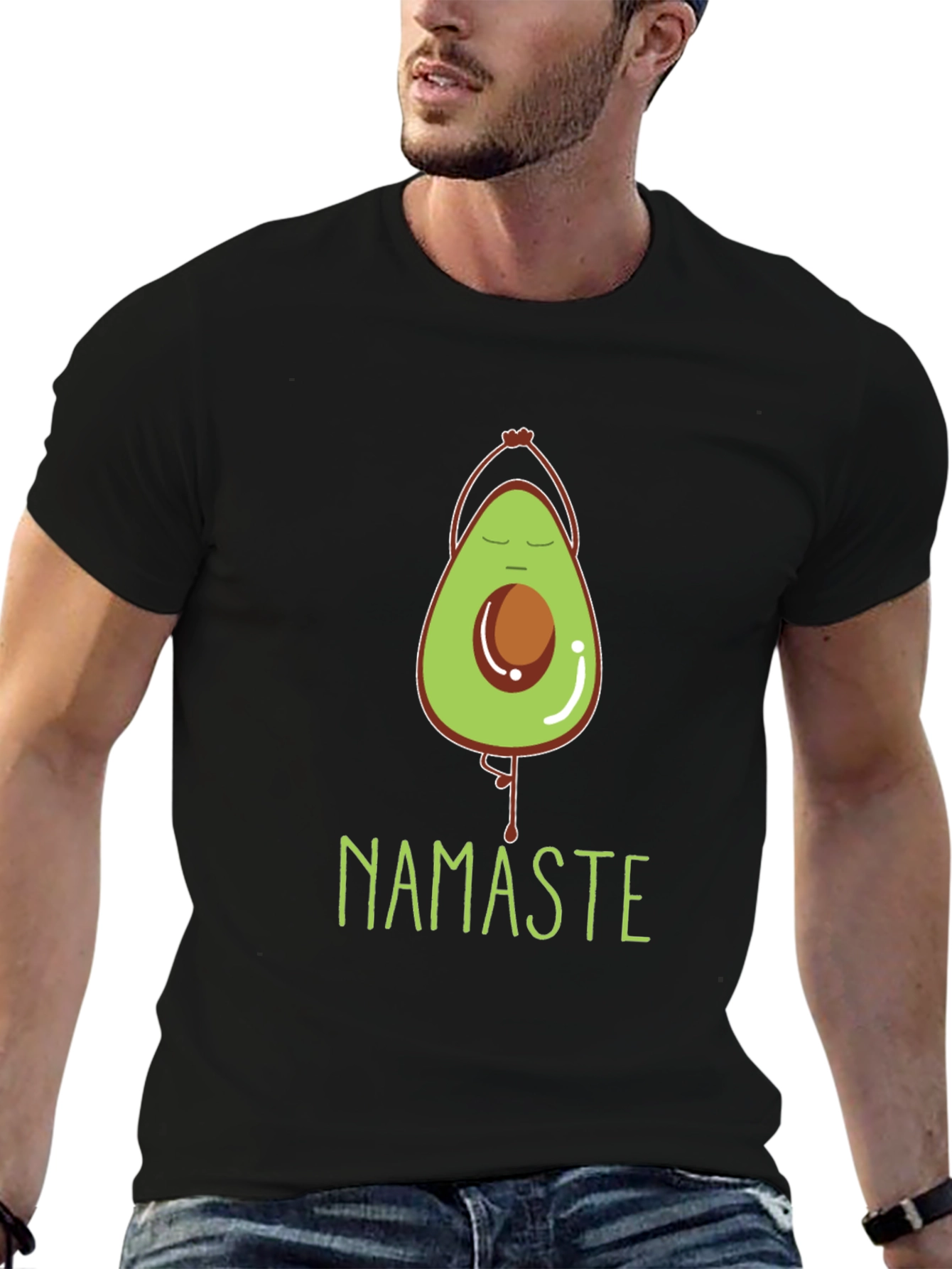 Yoga Avocado Namaste T-Shirt - Meditate In Style!