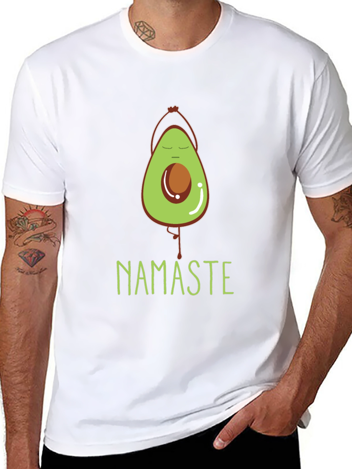 Yoga Avocado Namaste T-Shirt - Meditate In Style!