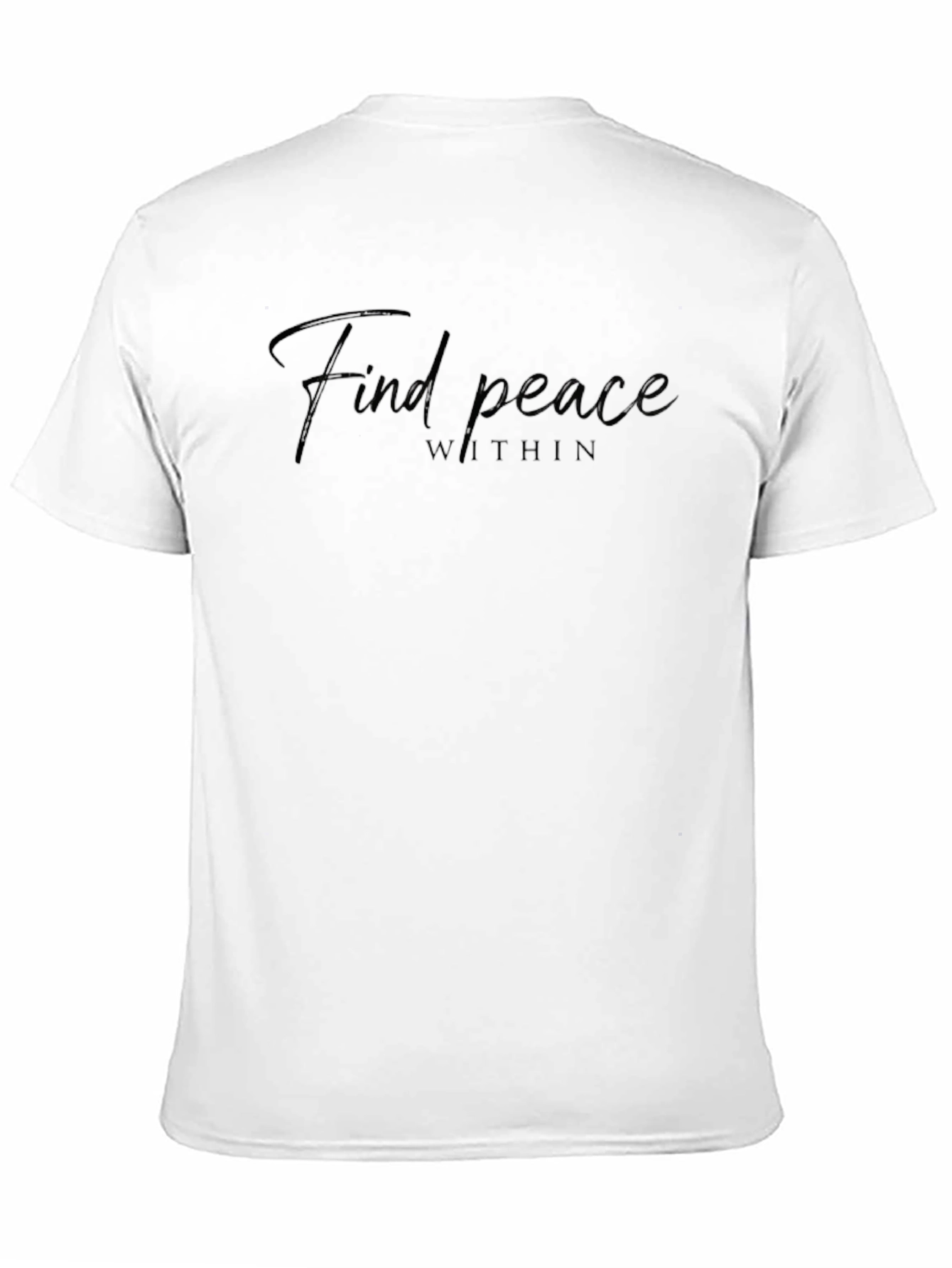 Find Peace Within Black T-Shirt - Mens Crew Neck