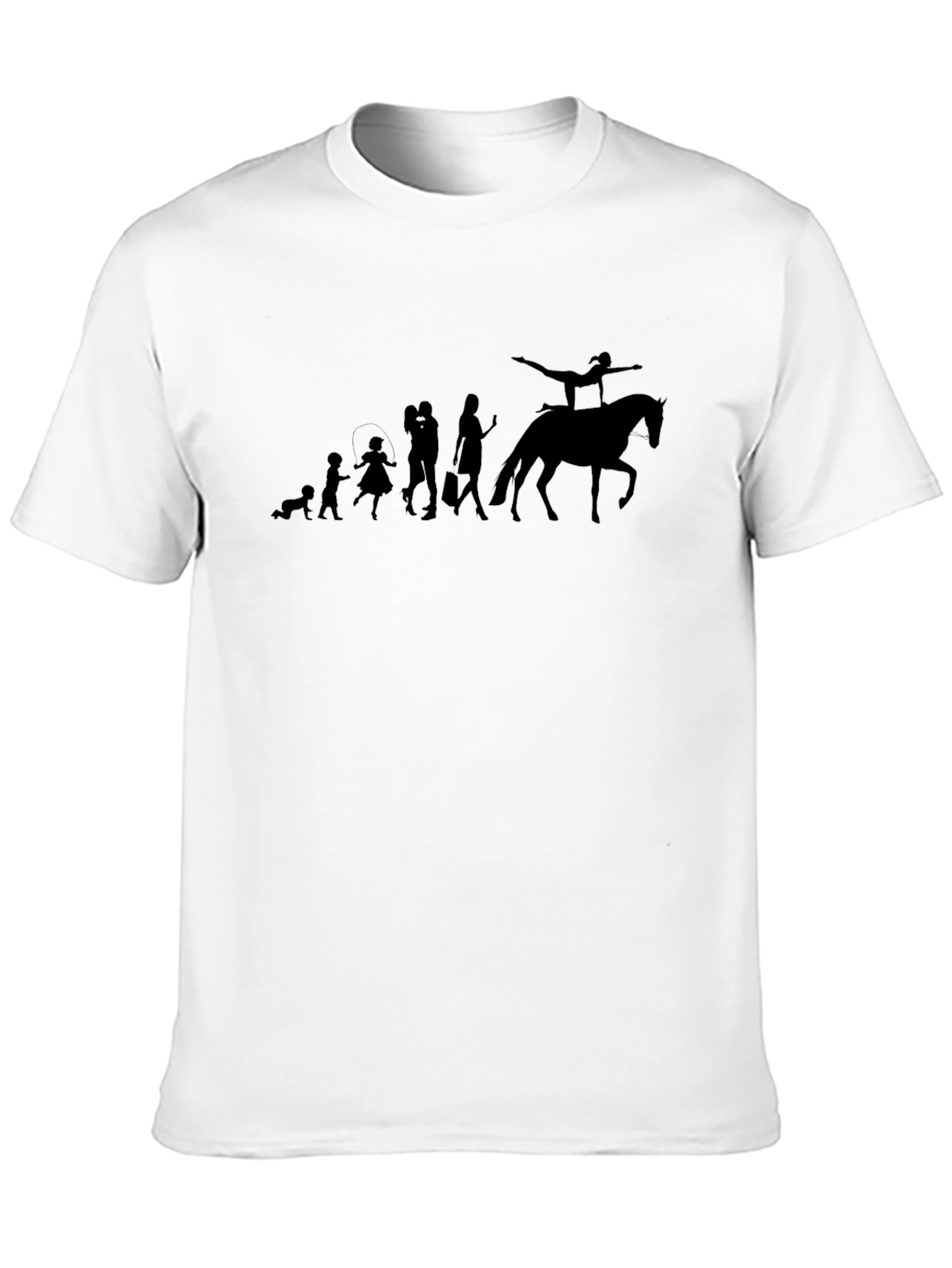 Evolution of Equestrian T-Shirt - Black