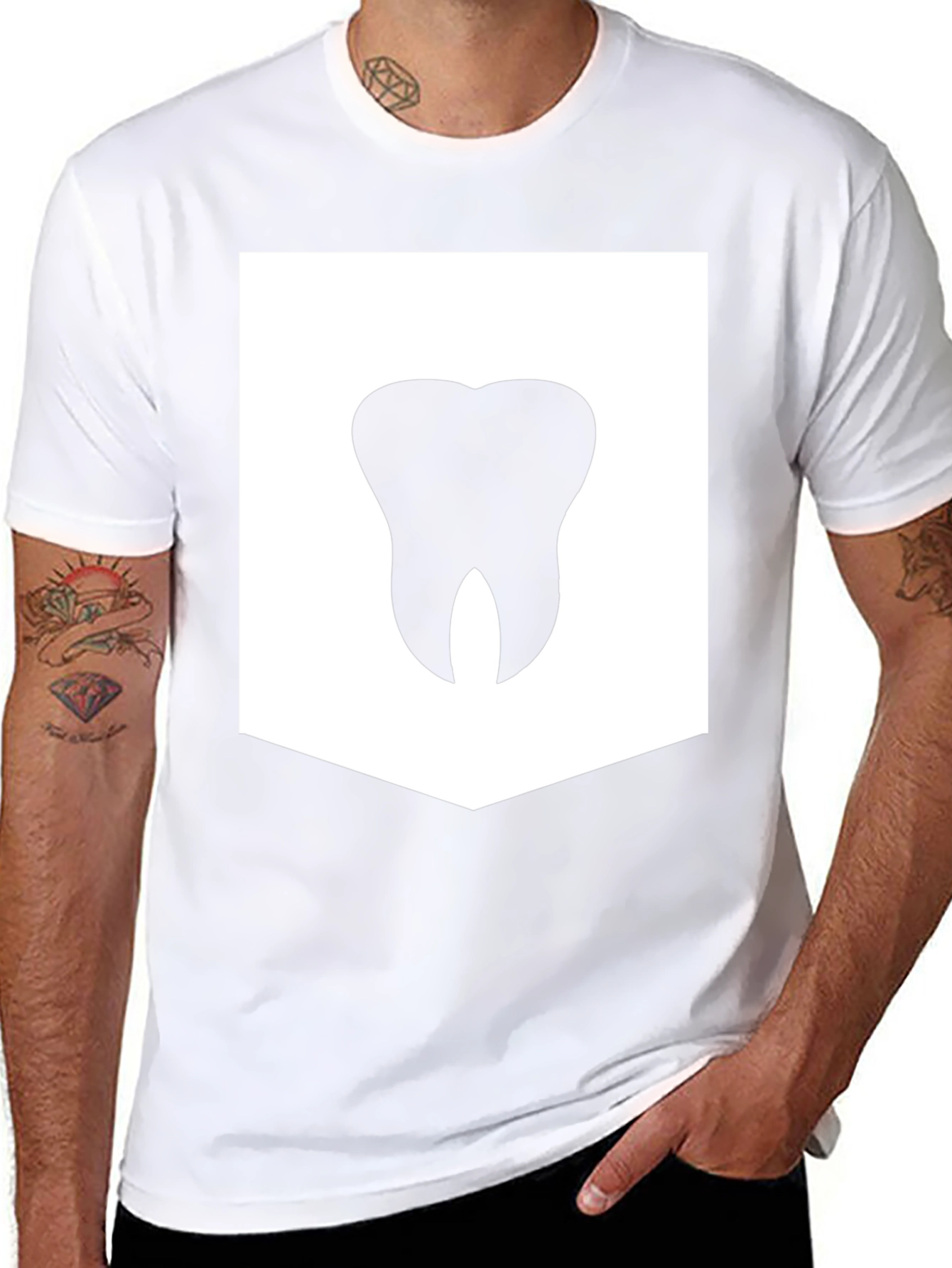 Tooth Graphic Black T-Shirt - Dental Hygiene