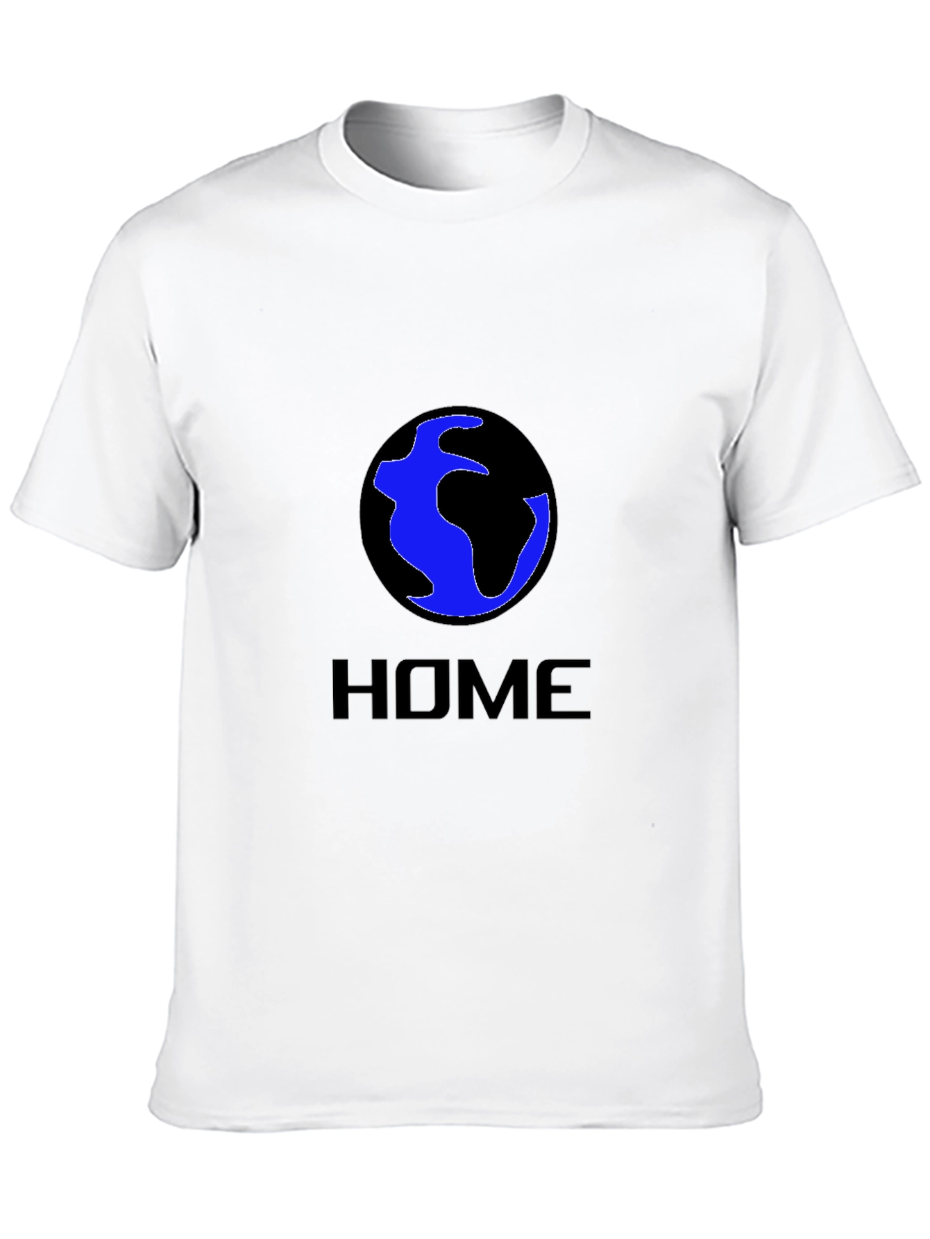 Earth Home T-Shirt - Black Crew Neck Tee