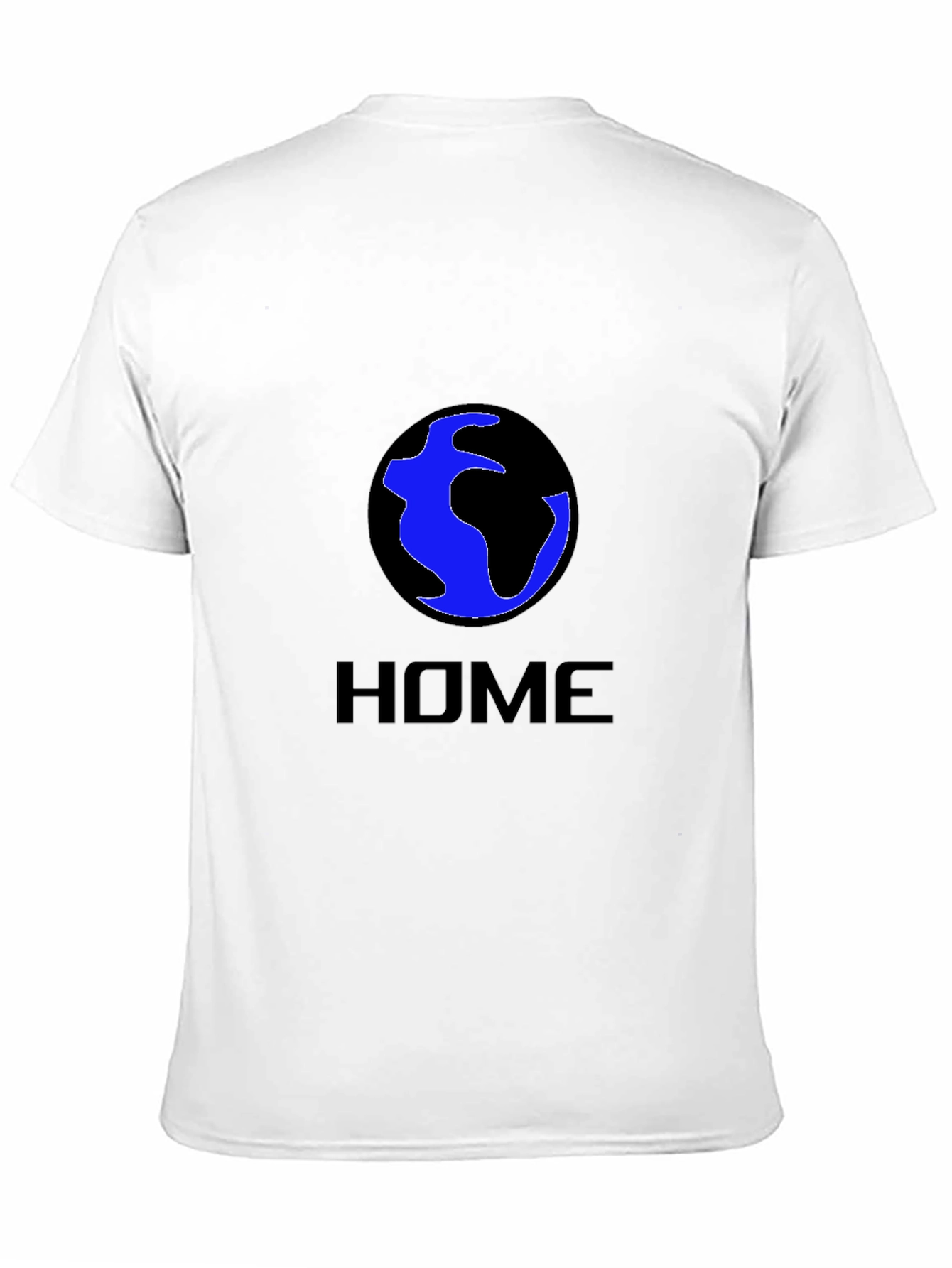 Earth Home T-Shirt - Black Crew Neck Tee