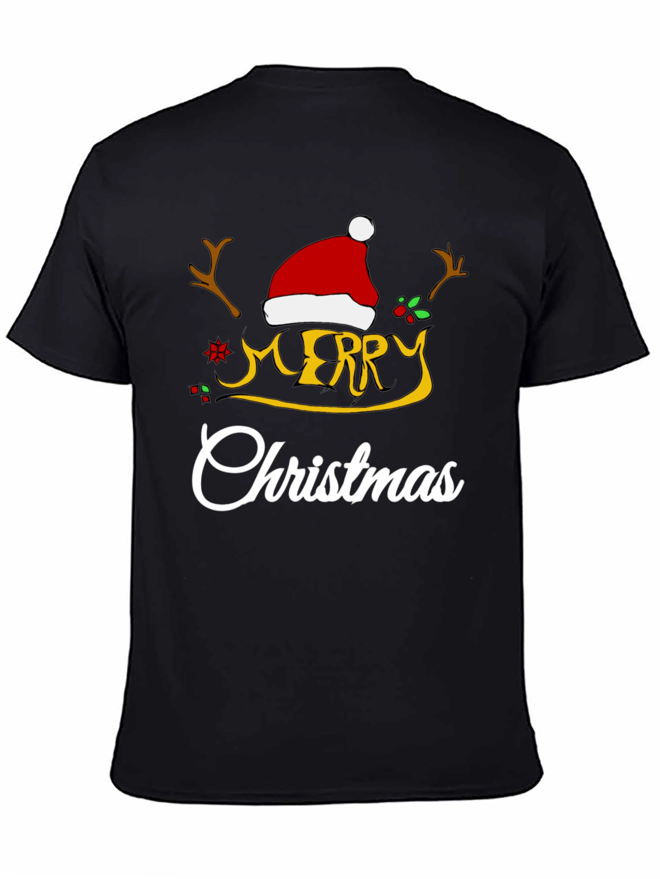 Festive Merry Christmas Graphic T-Shirt