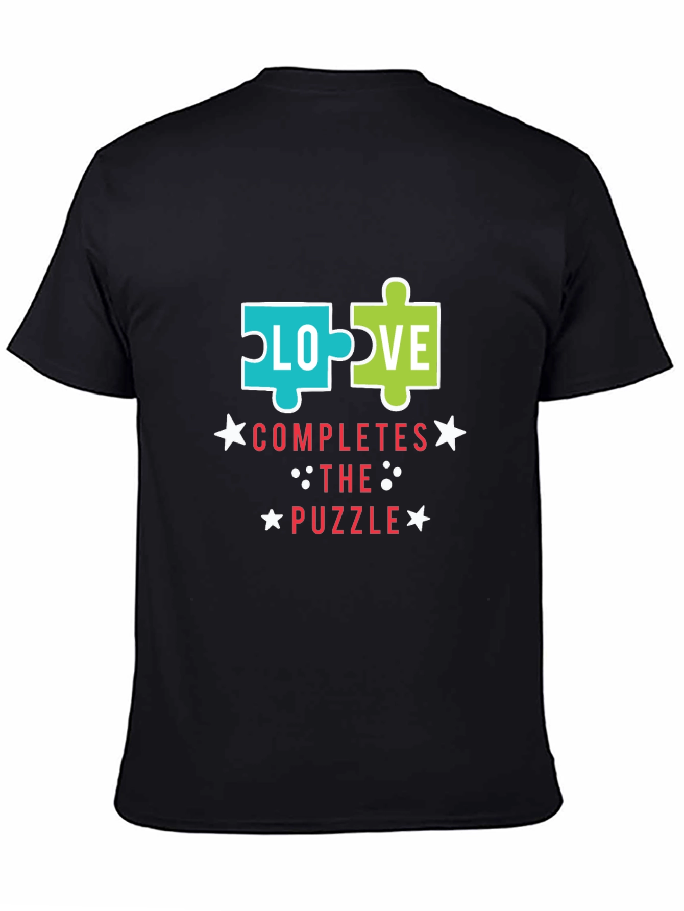 Love Completes the Puzzle Graphic T-Shirt