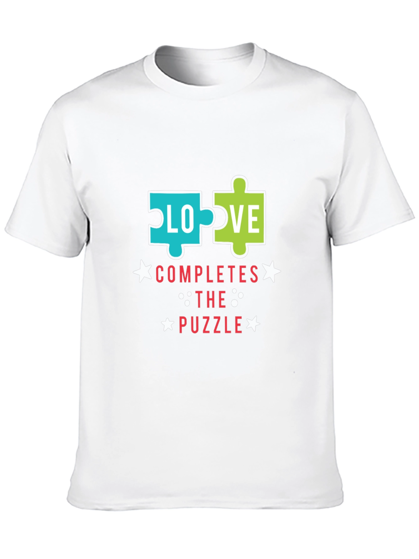 Love Completes the Puzzle Graphic T-Shirt