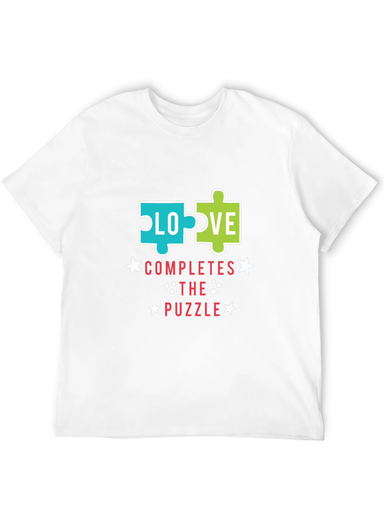 Love Completes the Puzzle Graphic T-Shirt