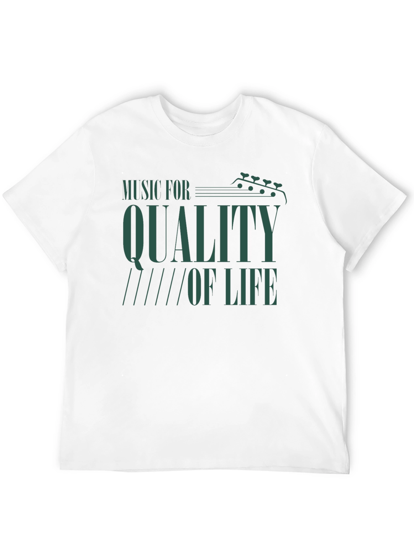 Music For Quality of Life Black T-Shirt