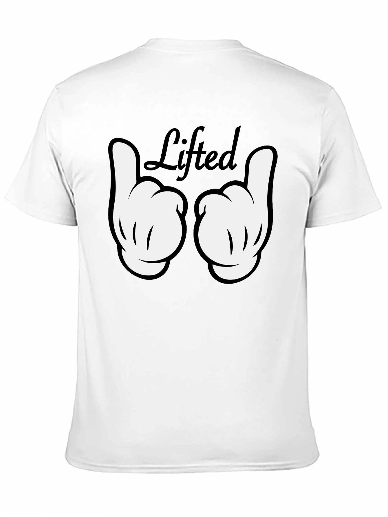Lifted Graphic Tee - Black Cotton T-Shirt