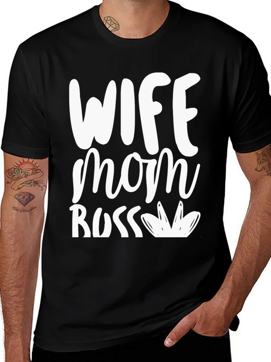 Wife Mom Boss Graphic T-Shirt