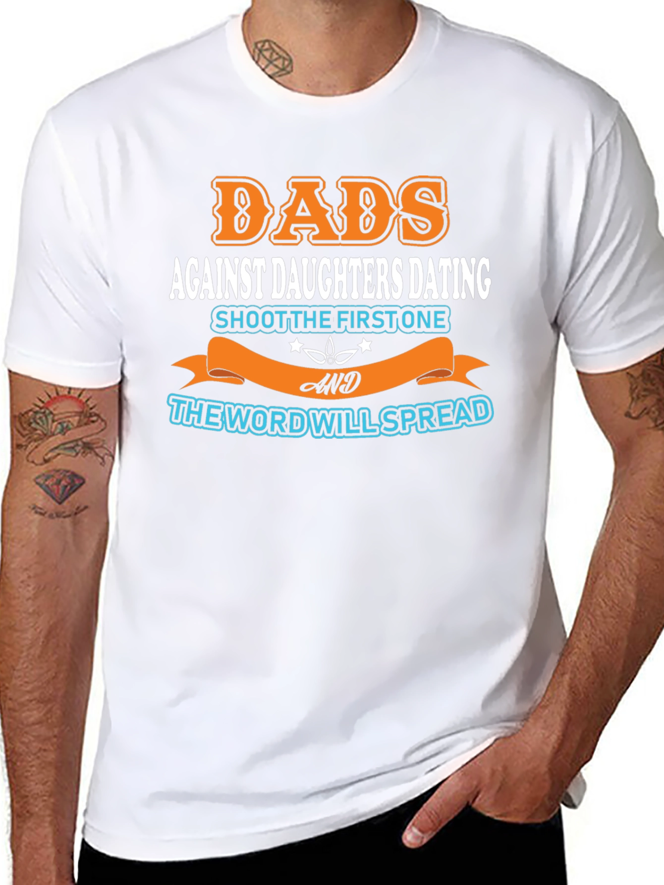 Dads Against Daughters Dating Graphic T-Shirt