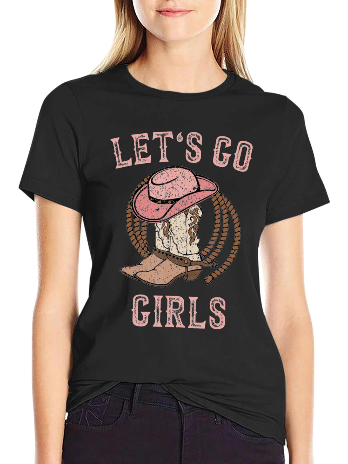Lets Go Girls Cowboy Boot T-Shirt