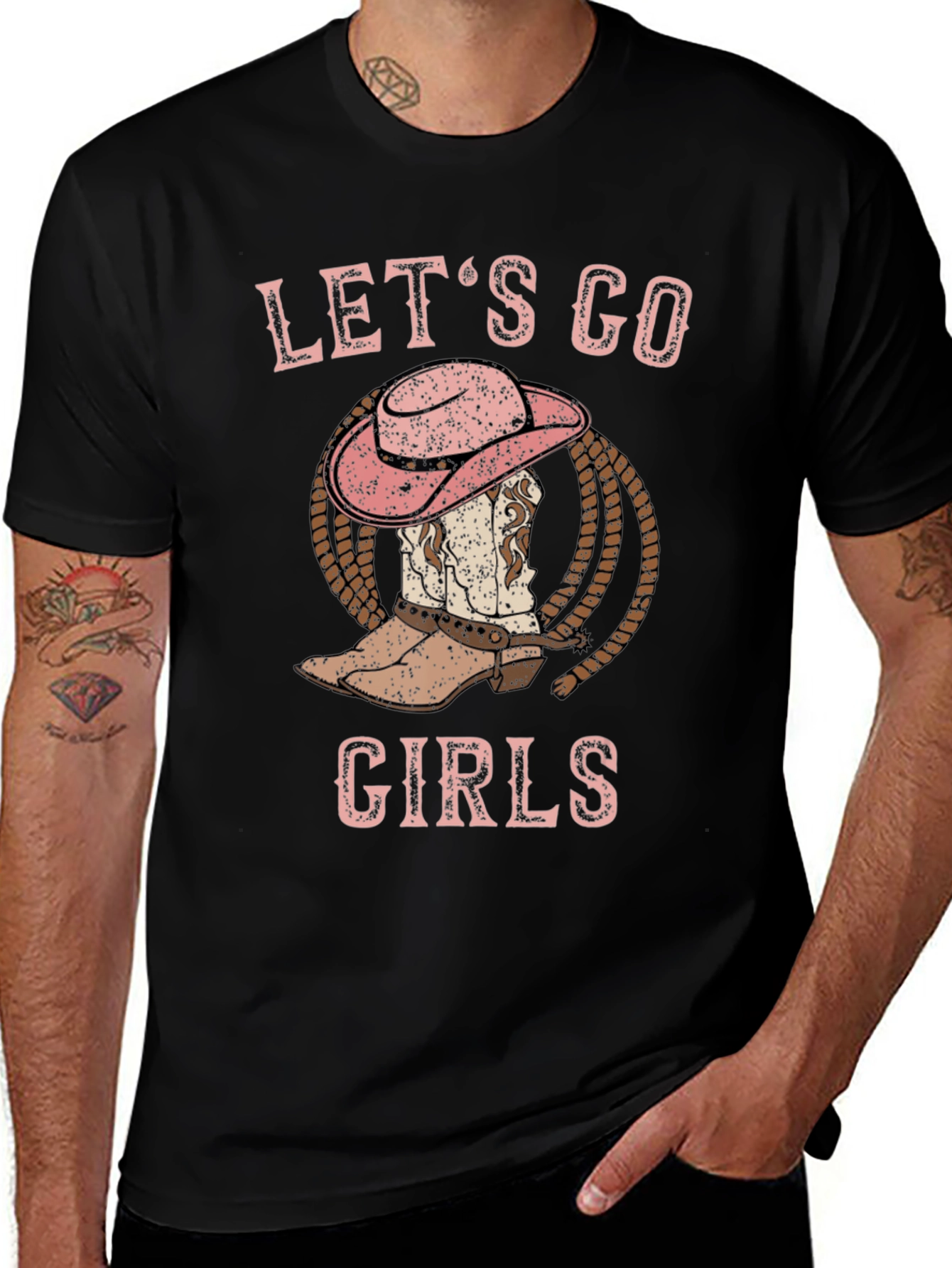 Lets Go Girls Cowboy Boot T-Shirt