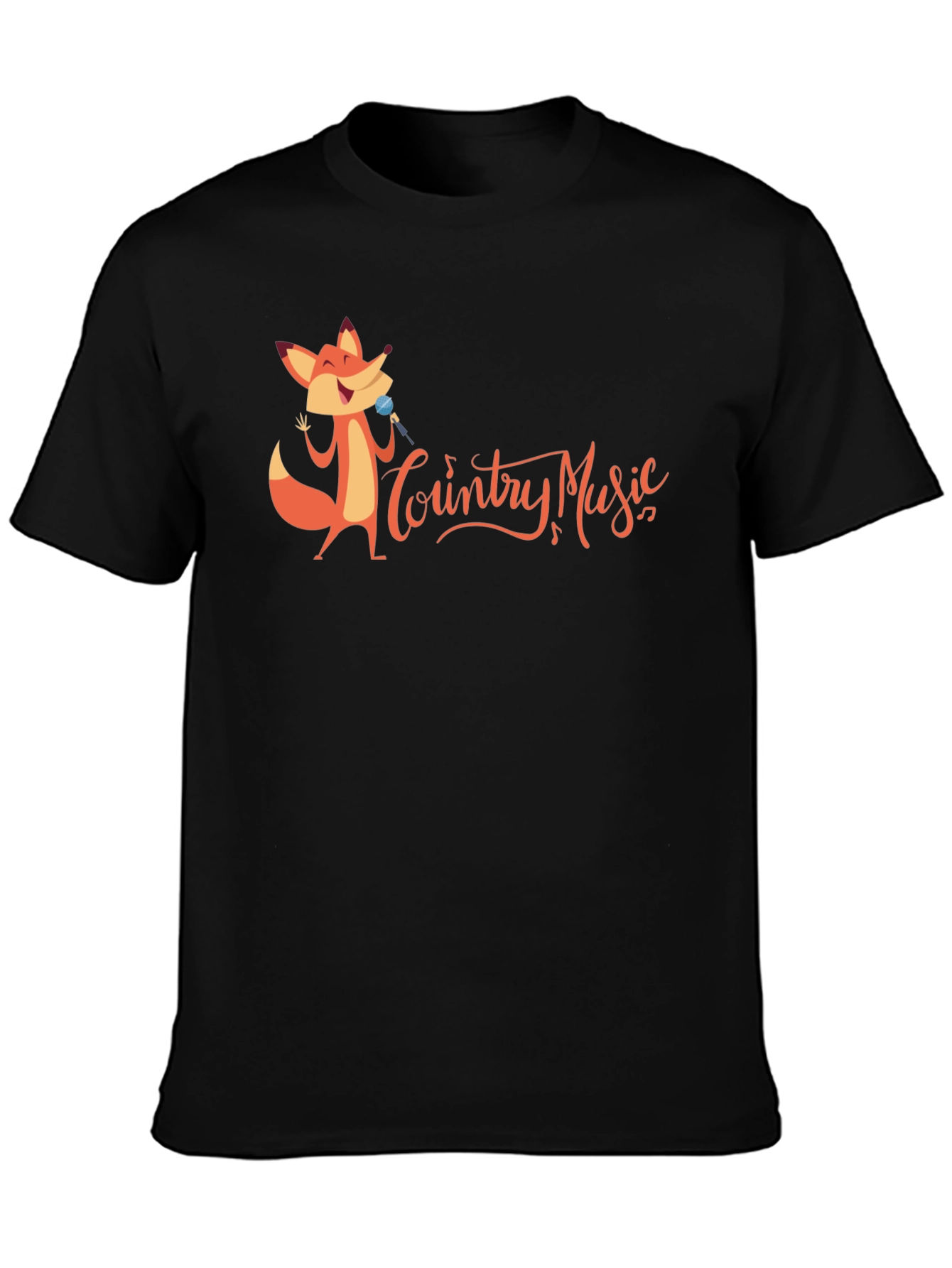 Country Music Fox Graphic T-Shirt