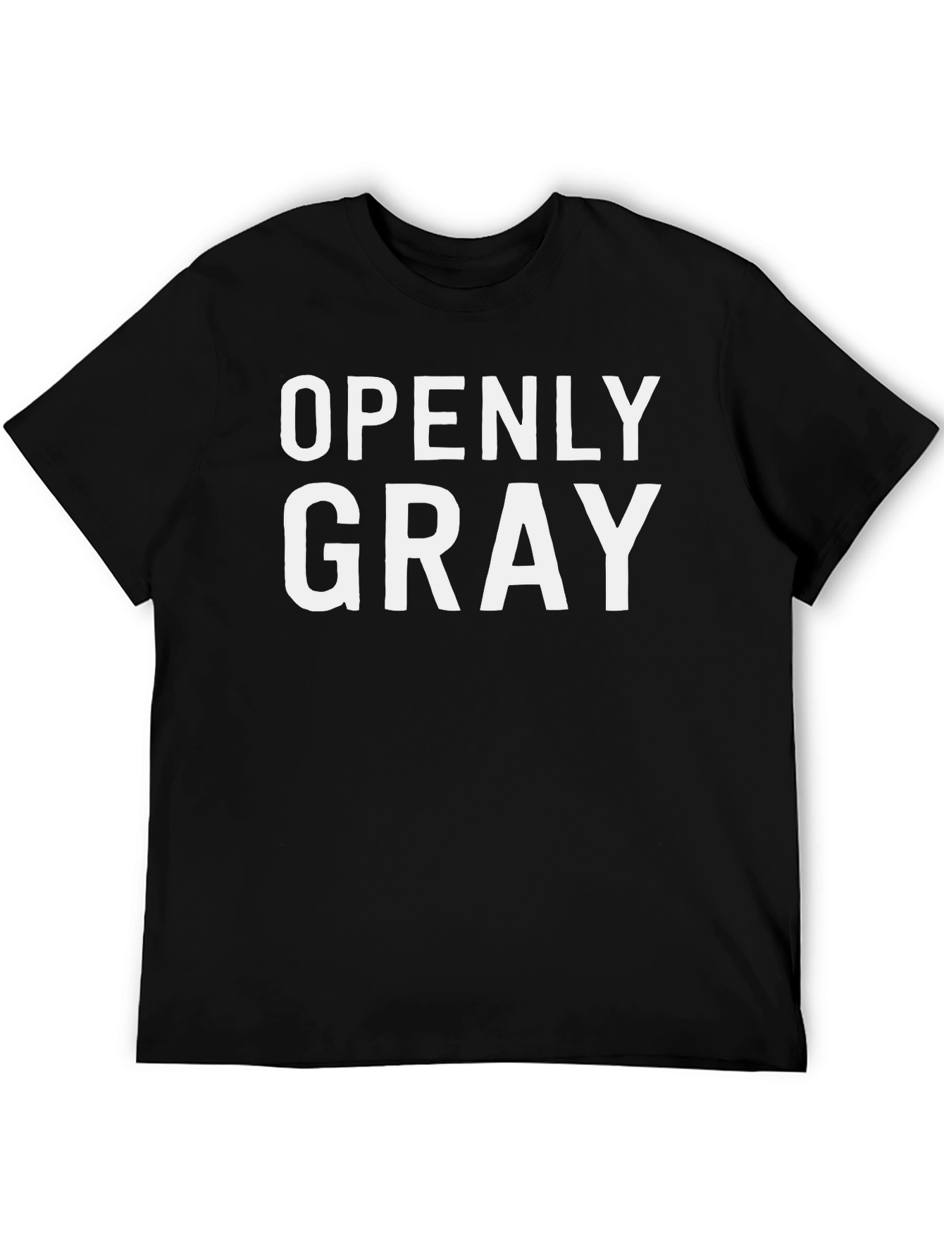 Openly Gray Graphic Tee - Mens Black T-Shirt