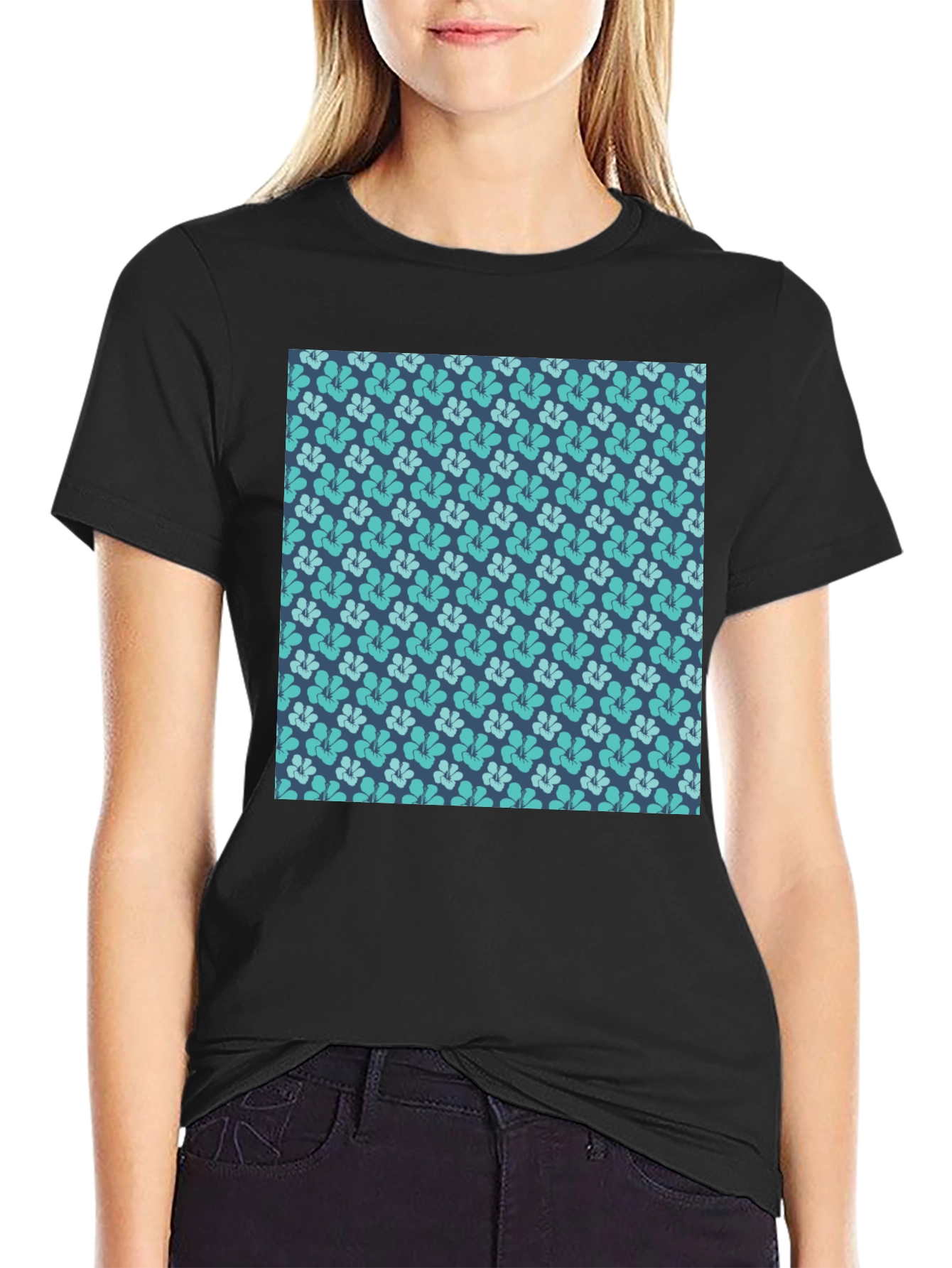 Floral Pattern T-Shirt - Casual Comfort